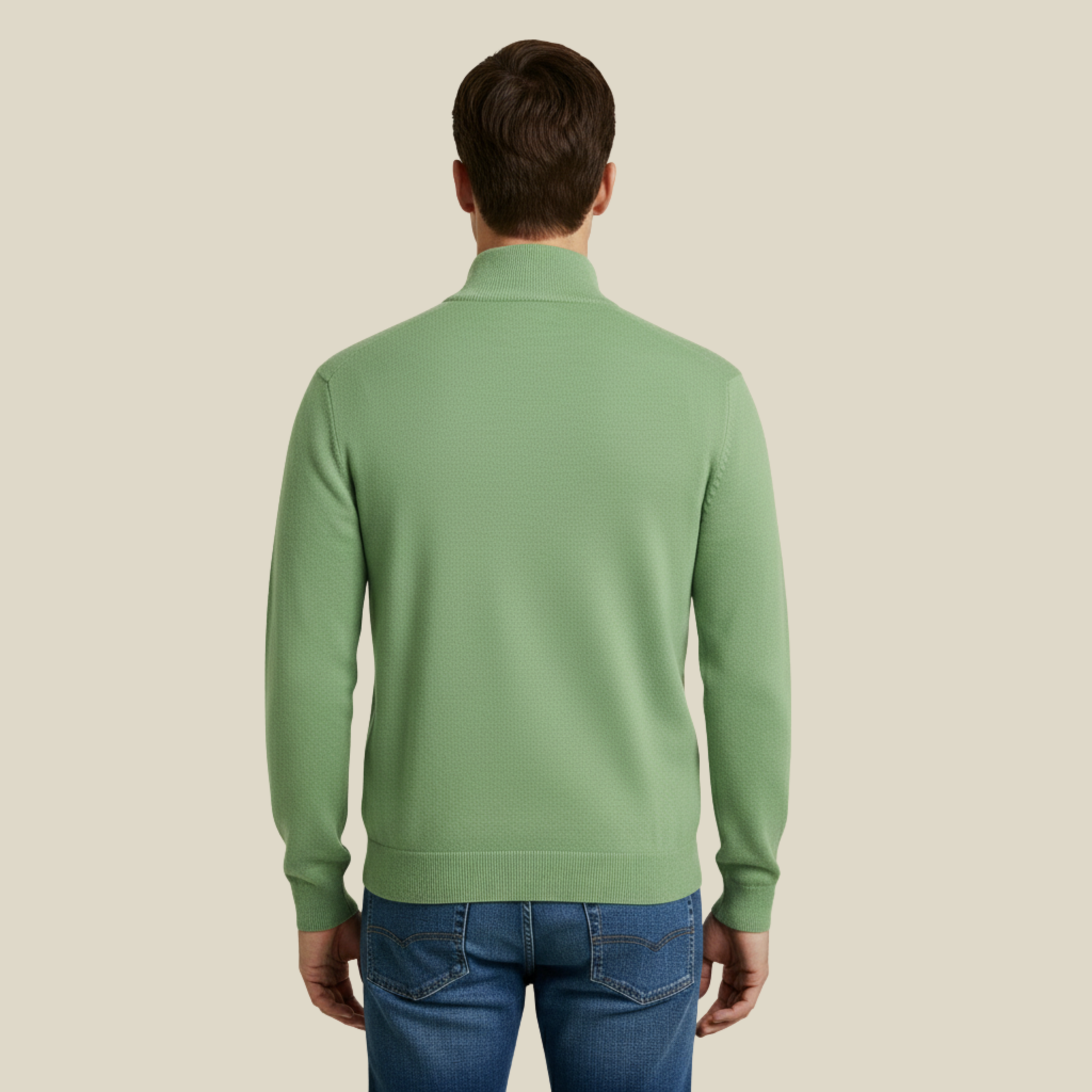 Paul | Bequemer Freizeitpullover mit praktischem Reißverschluss