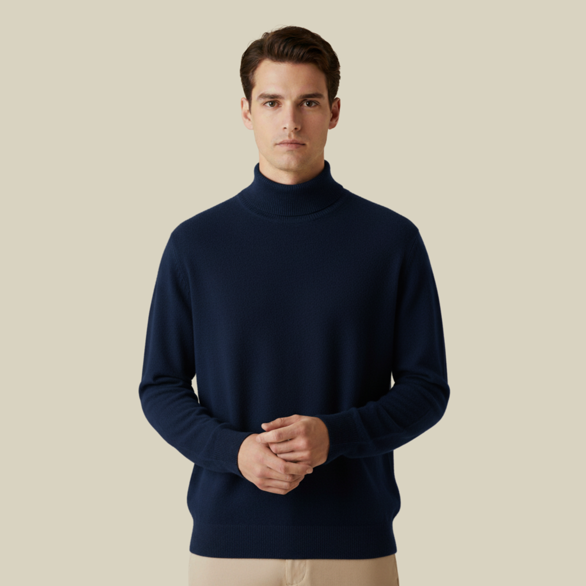 Henrik | Stilvoller und vielseitig kombinierbarer Kaschmir-Rollkragenpullover