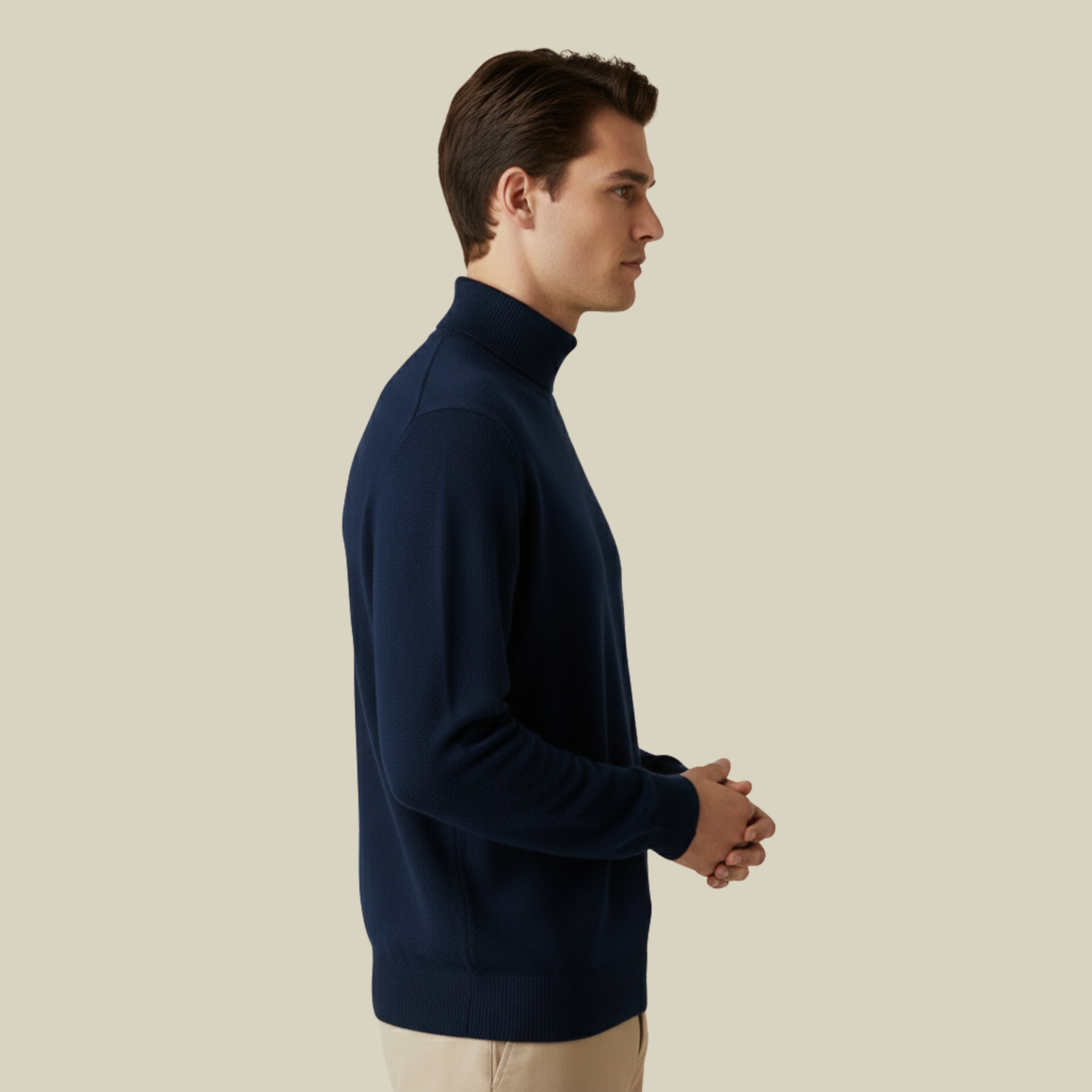 Henrik | Stilvoller und vielseitig kombinierbarer Kaschmir-Rollkragenpullover