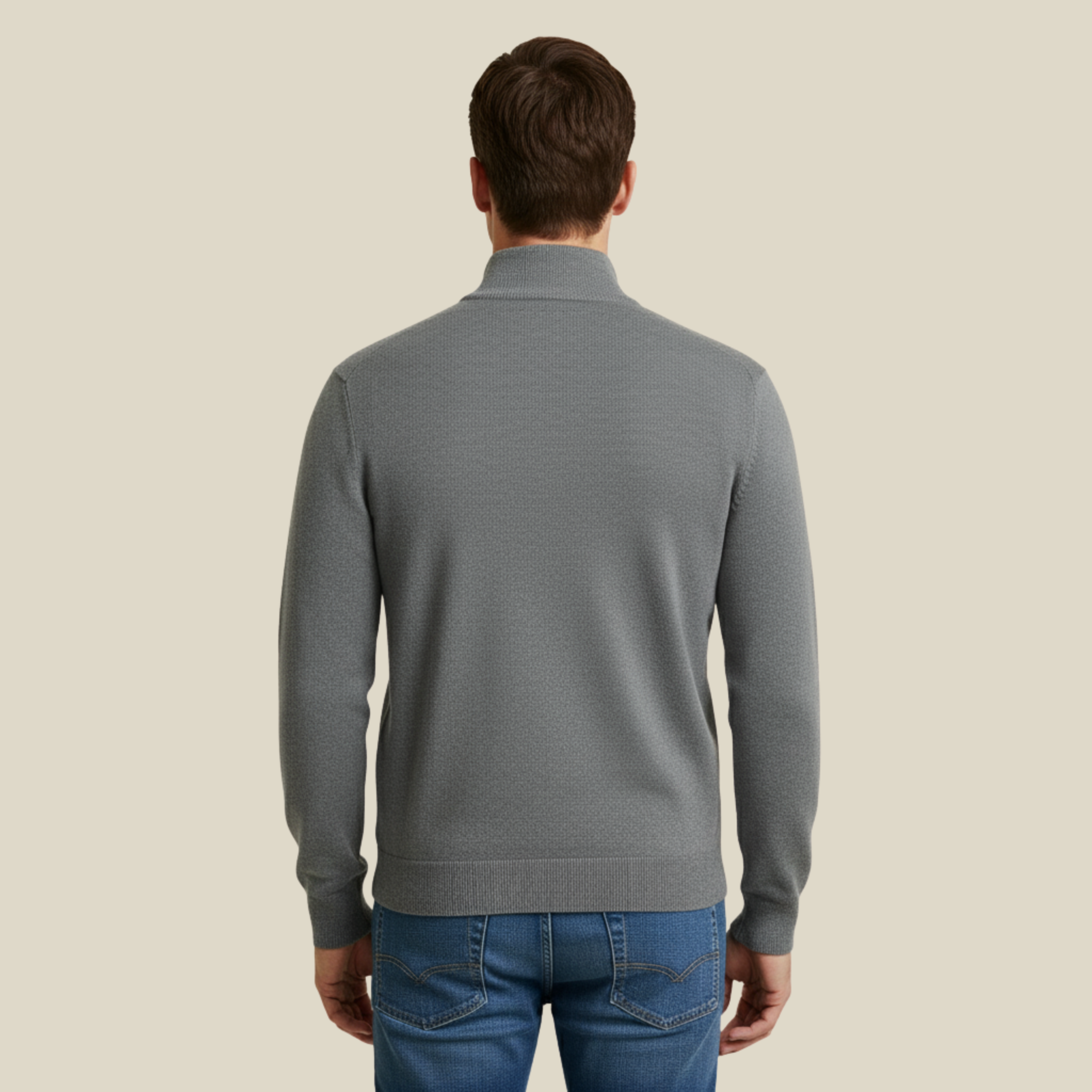 Paul | Bequemer Freizeitpullover mit praktischem Reißverschluss