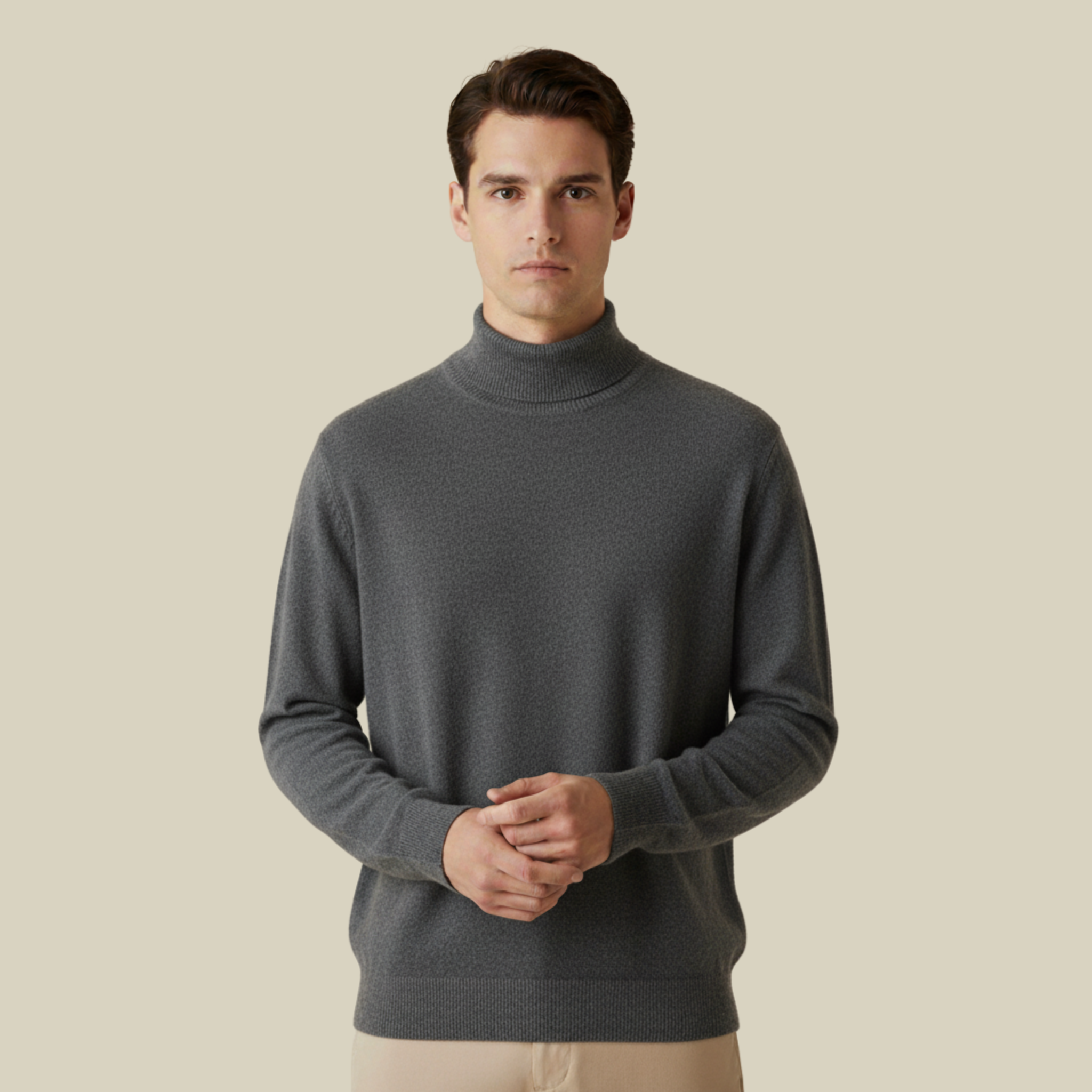 Henrik | Stilvoller und vielseitig kombinierbarer Kaschmir-Rollkragenpullover