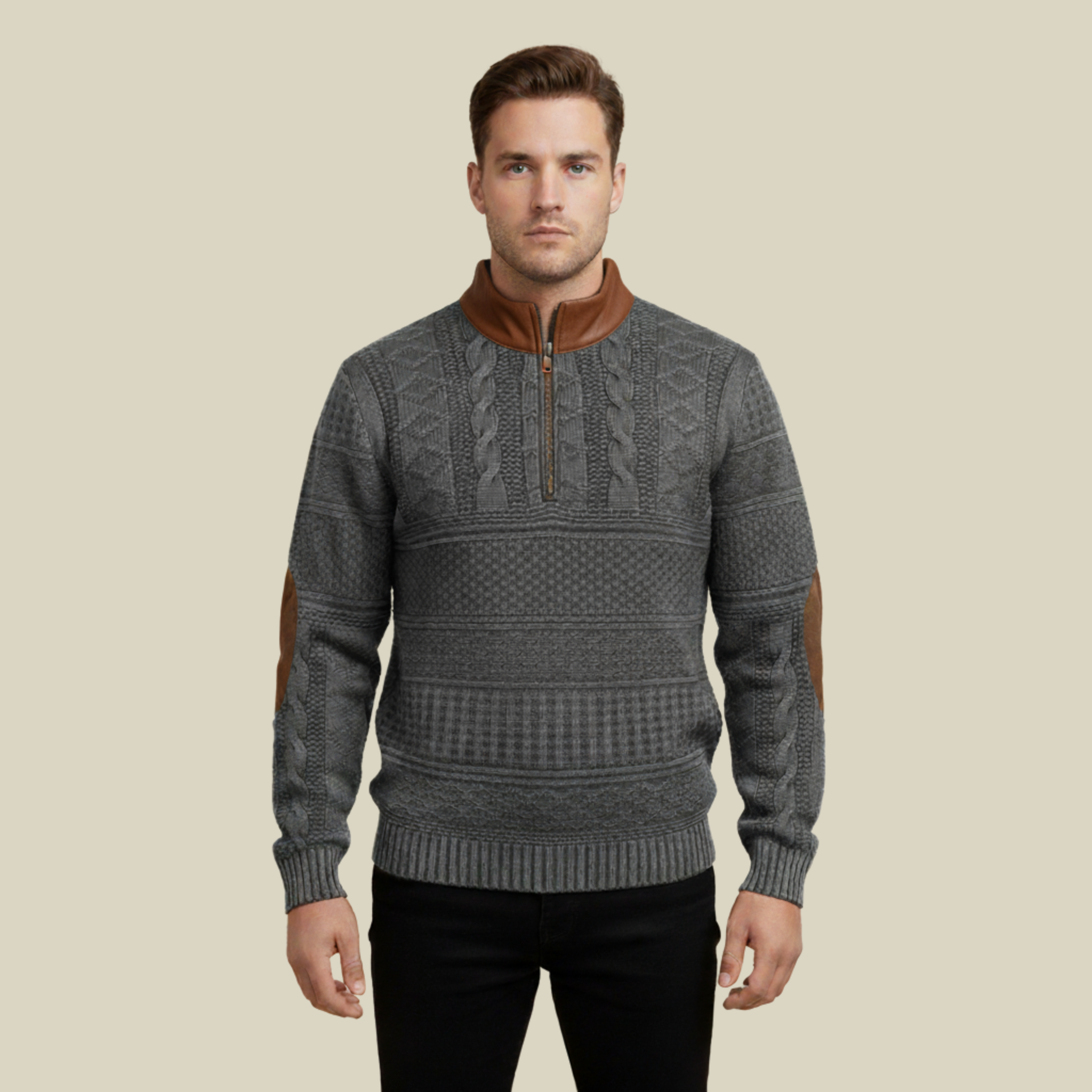 Florian | Stylischer und bequemer Sweater mit Reißverschluss