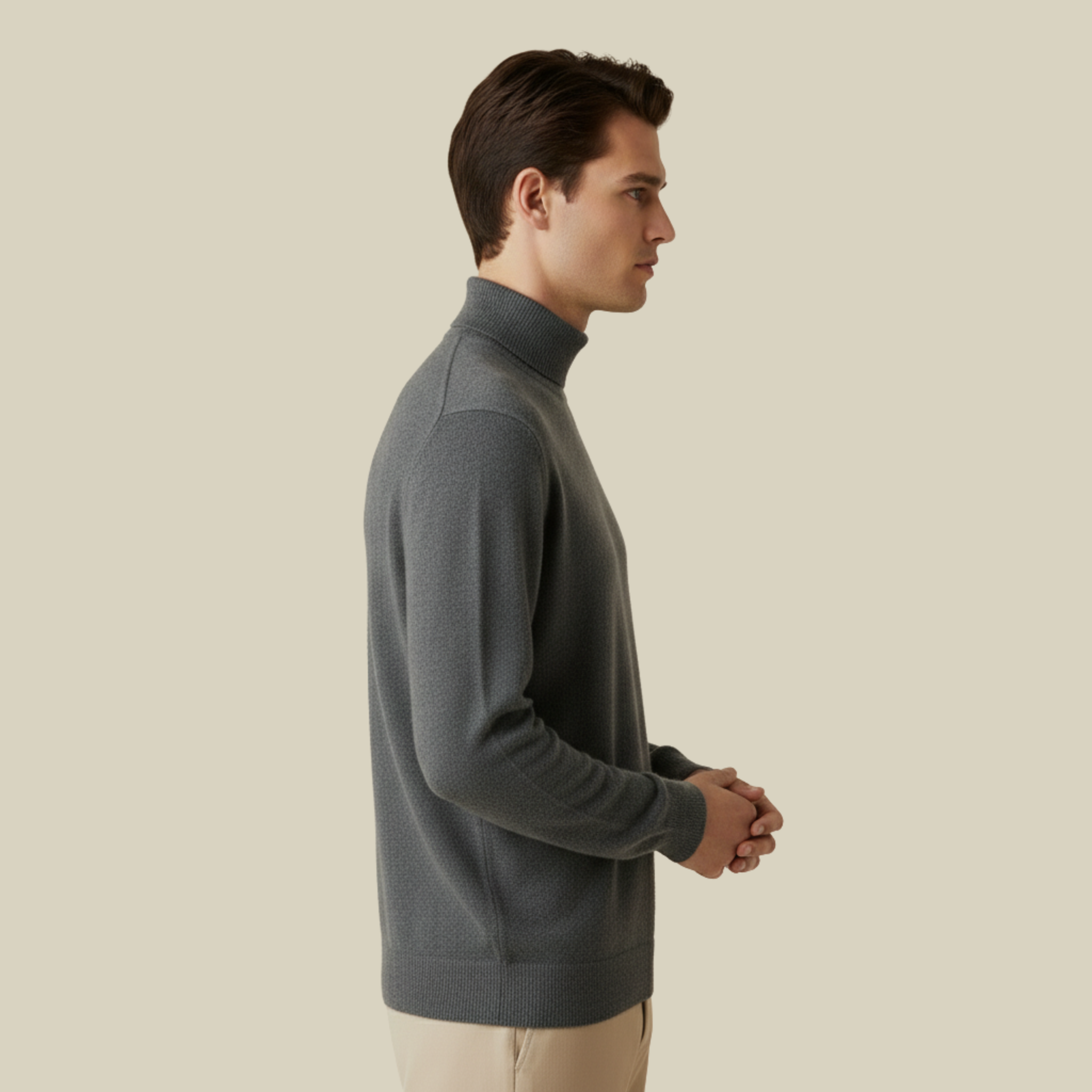 Henrik | Stilvoller und vielseitig kombinierbarer Kaschmir-Rollkragenpullover