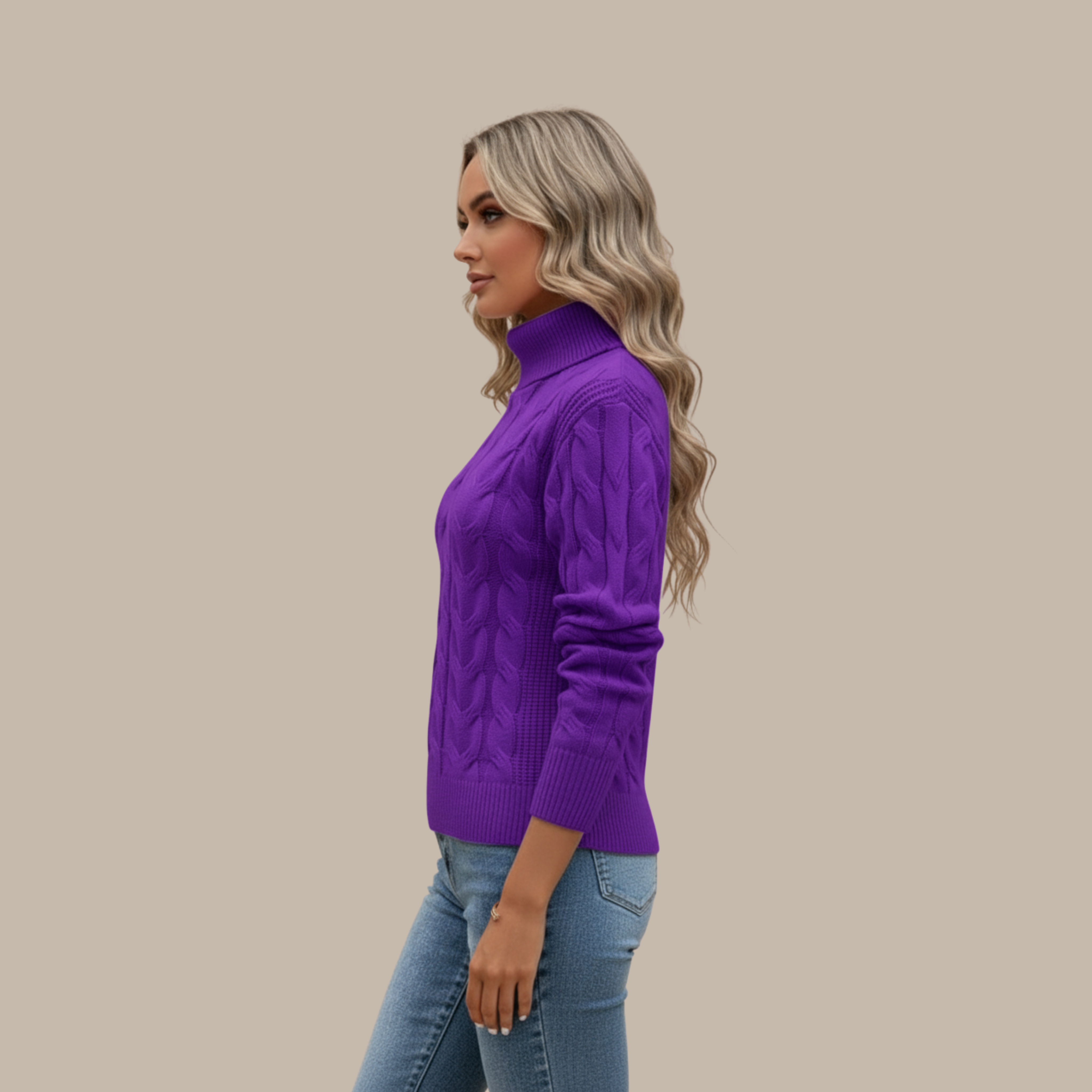 Elisabeth | Rollkragen Baumwollpullover