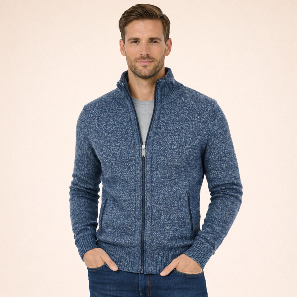 Christian | Premium Reißverschluss Strickpullover