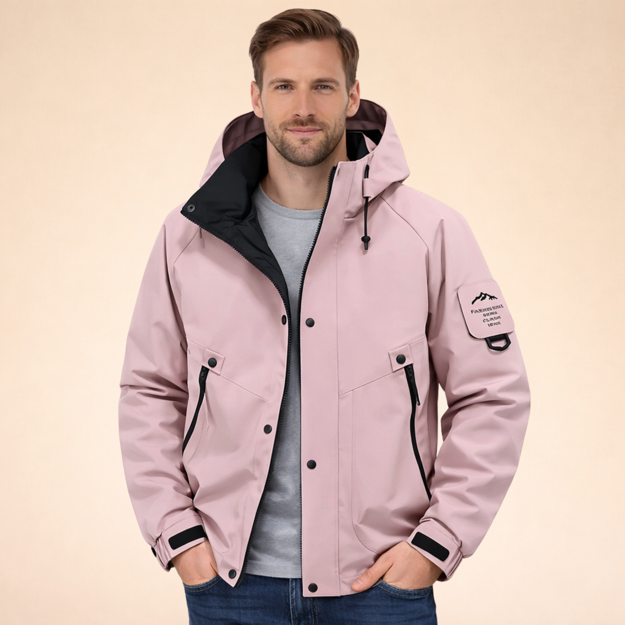 David | Stilvolle Unisex Skijacke mit Kapuze