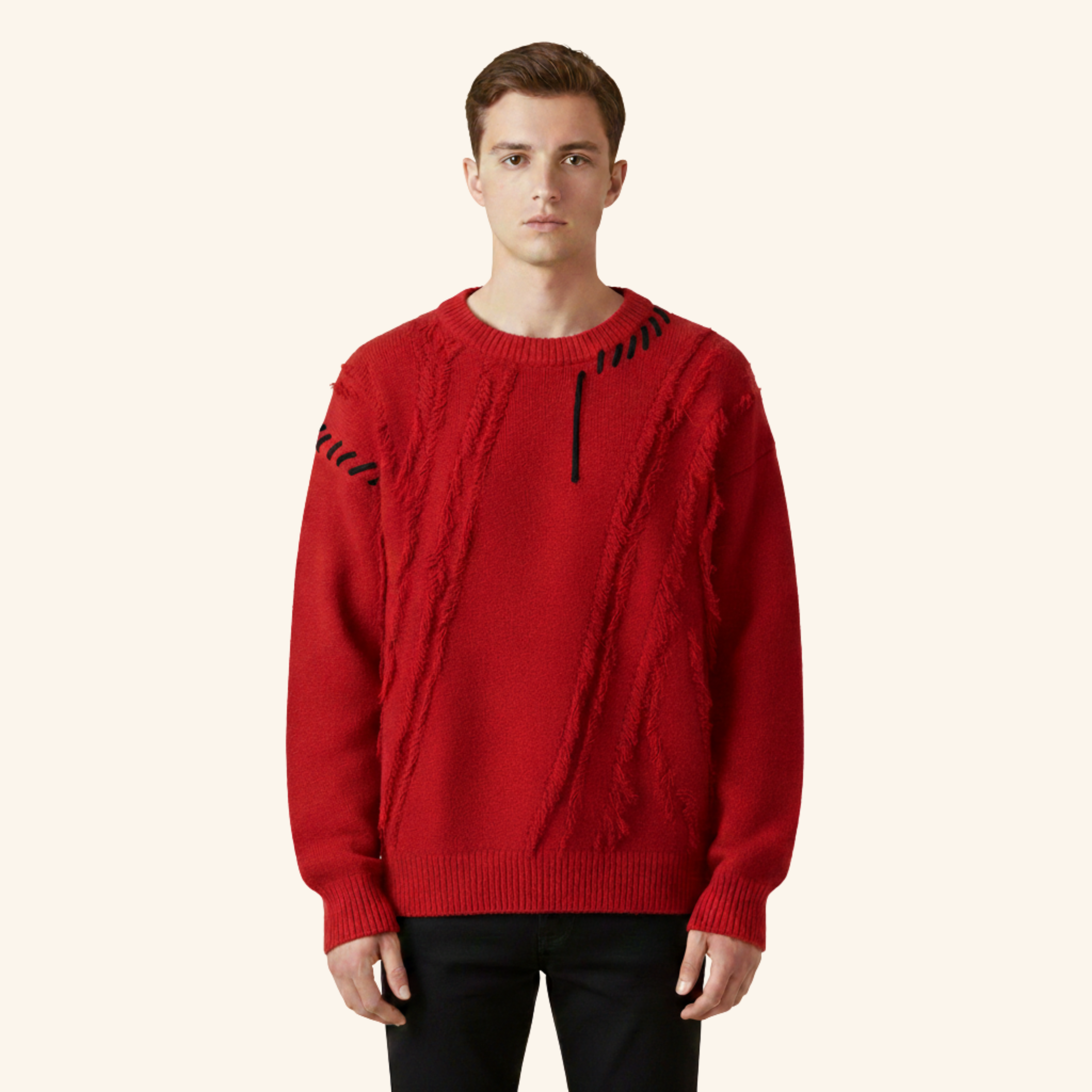 Dirk | Eleganter moderner Rollkragenpullover