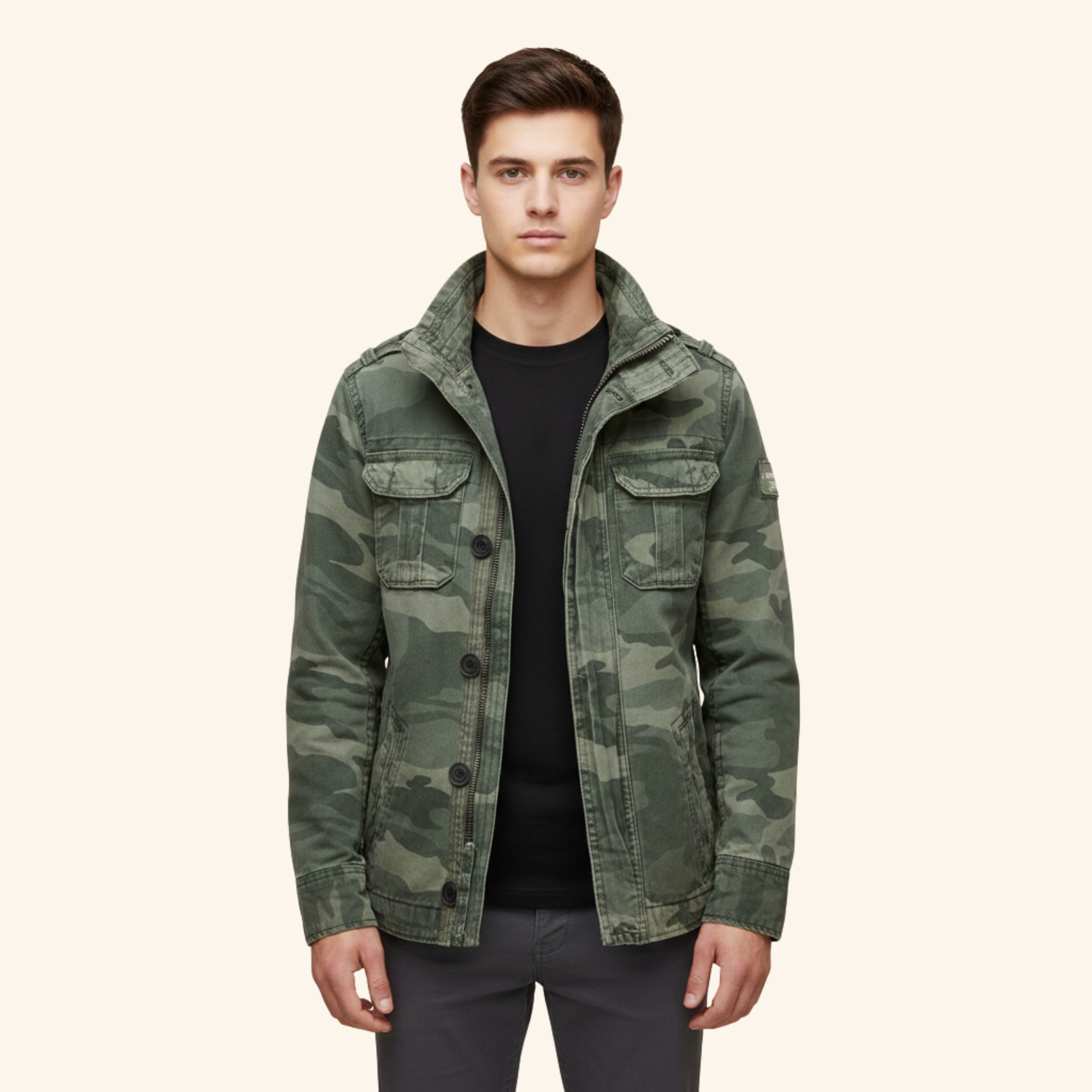 Stefan | Retro Stil Jeansjacke