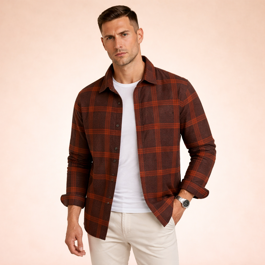 Matthias | Modernes Gestaltung Karomusterhemd