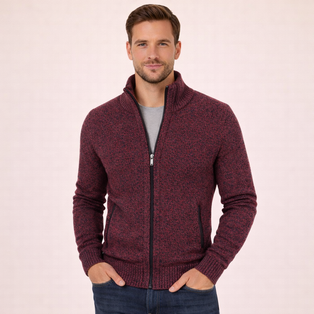 Christian | Premium Reißverschluss Strickpullover