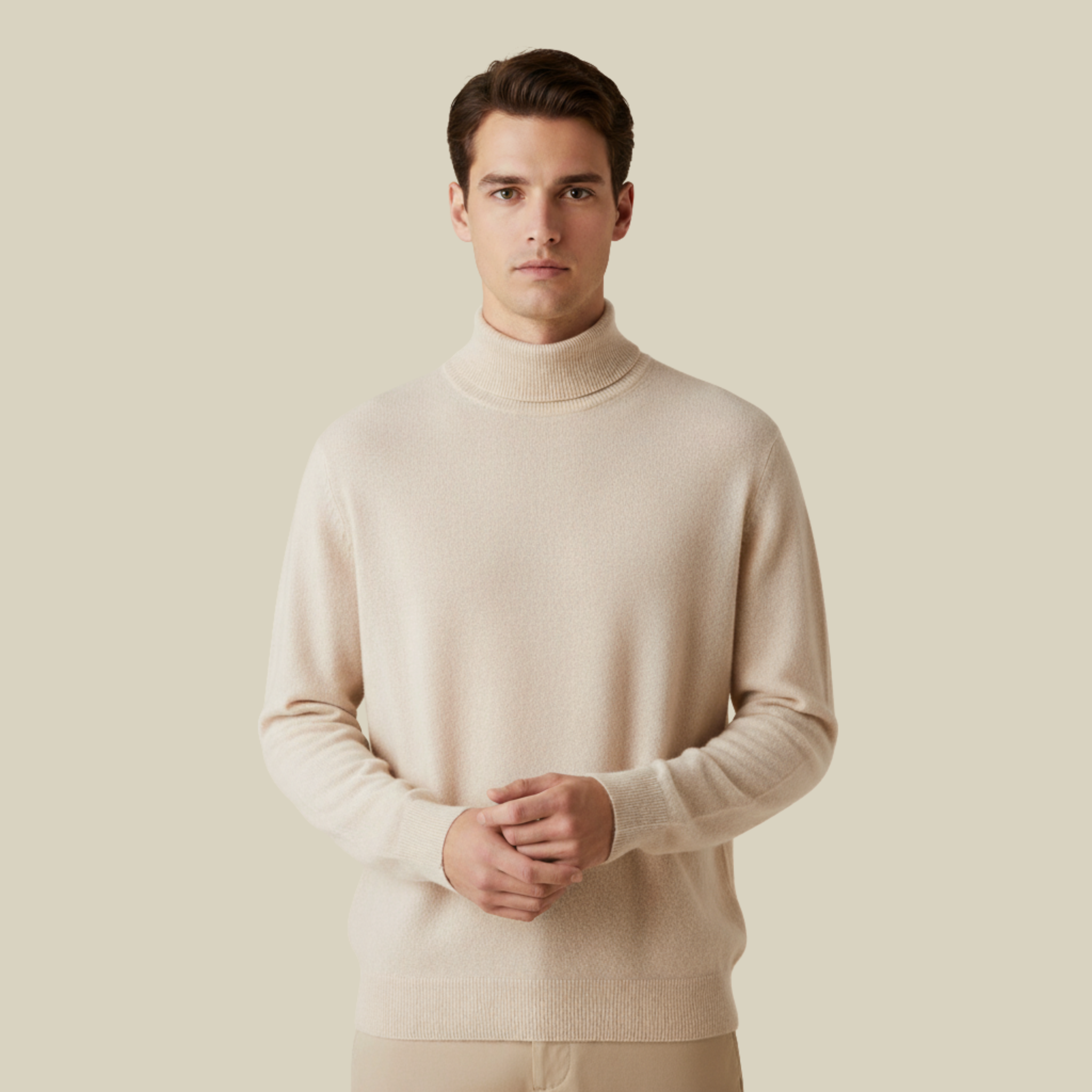 Henrik | Stilvoller und vielseitig kombinierbarer Kaschmir-Rollkragenpullover