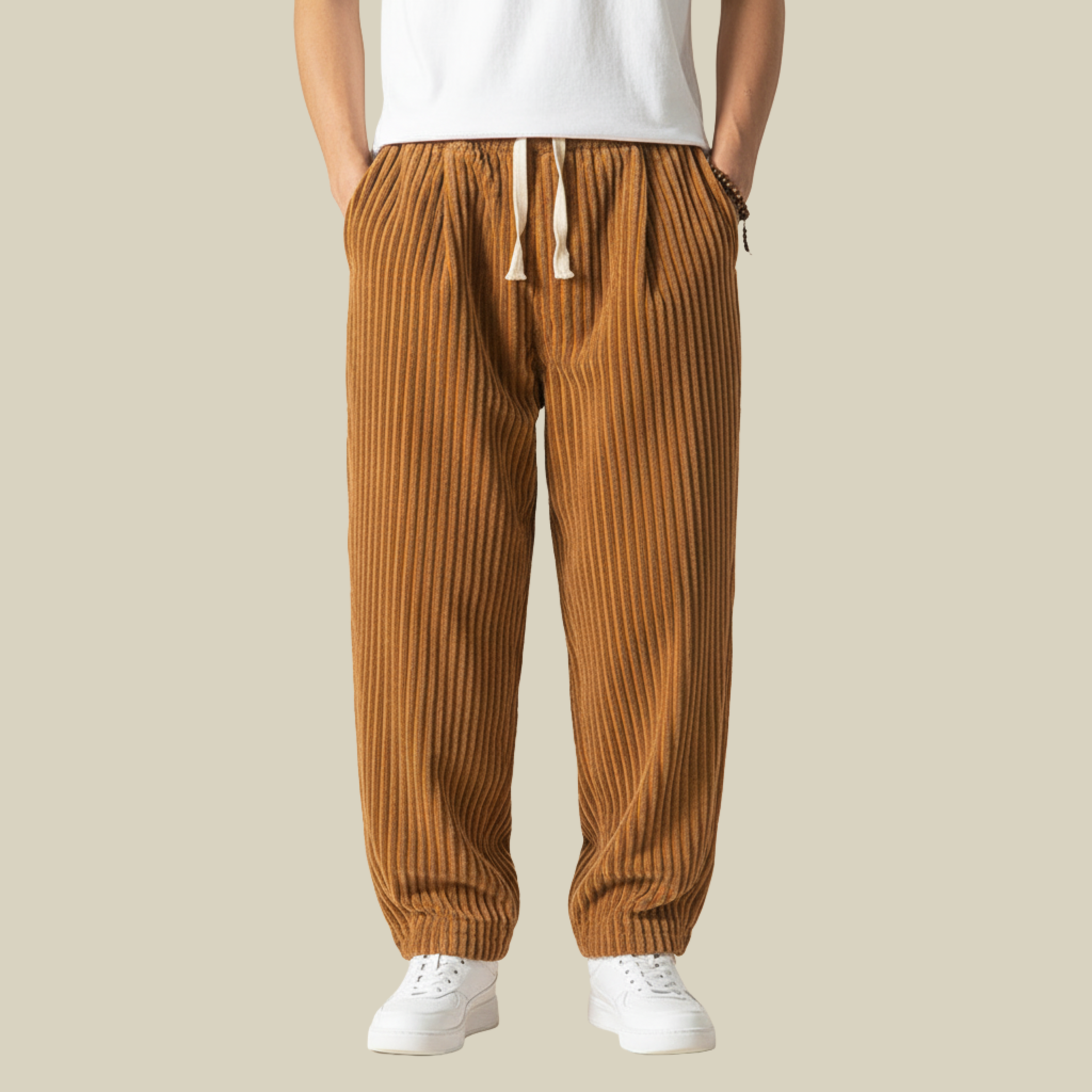 Mike | Bequeme Cordhose mit praktischen Taschen