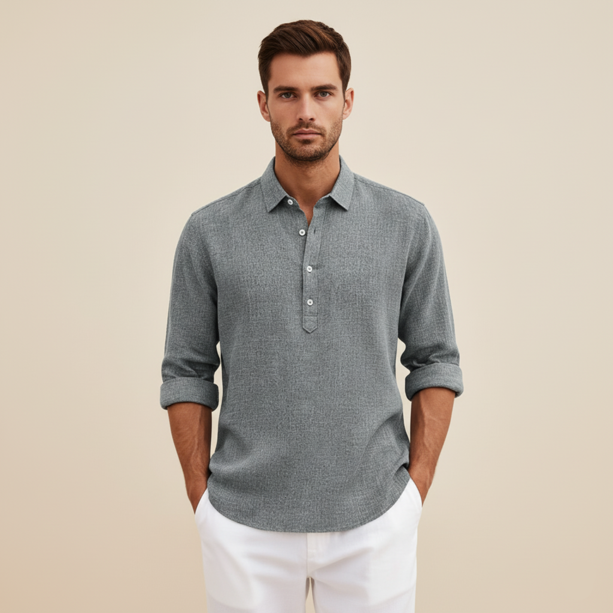 Leon | Luftiges modernes und entspanntes Polohemd