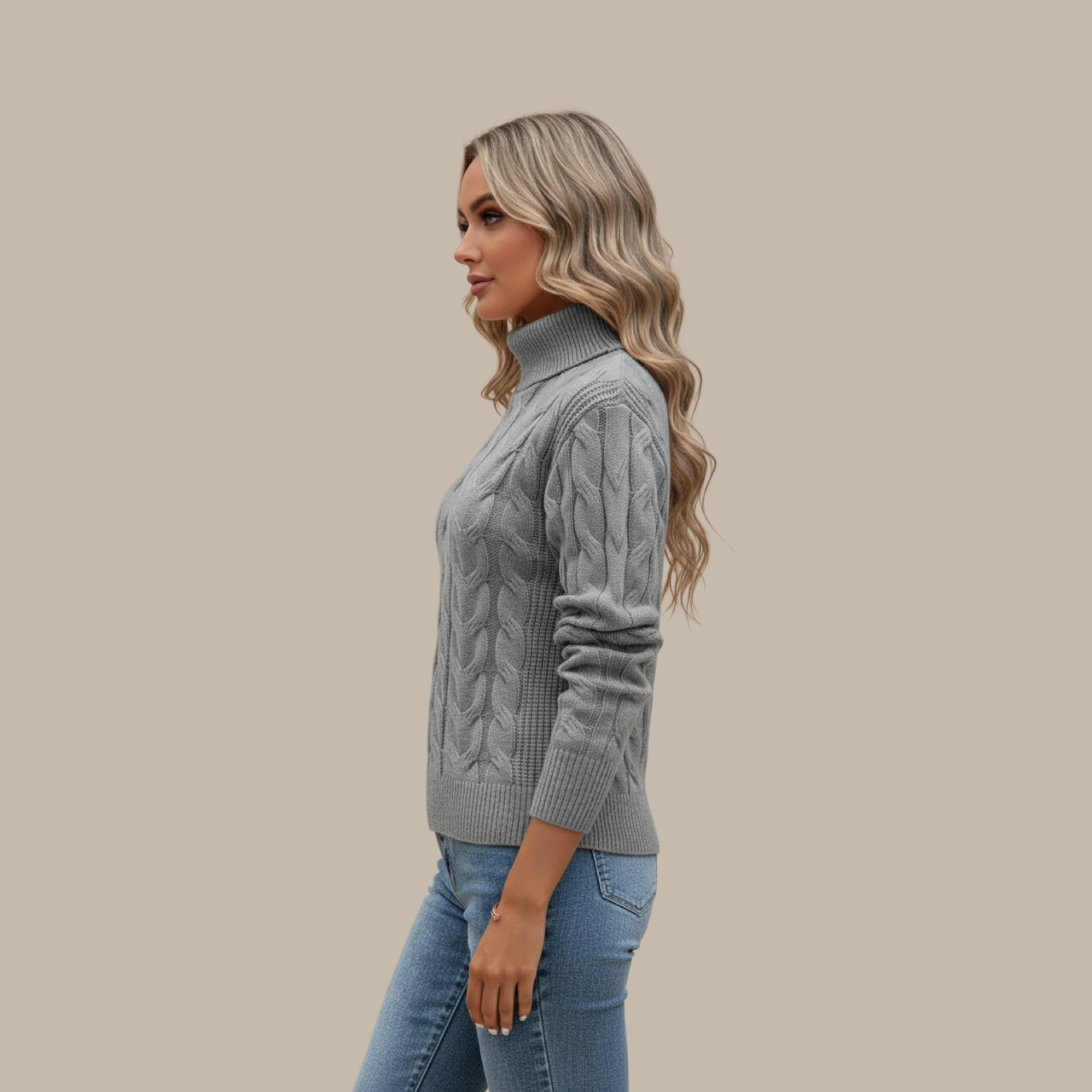 Elisabeth | Rollkragen Baumwollpullover