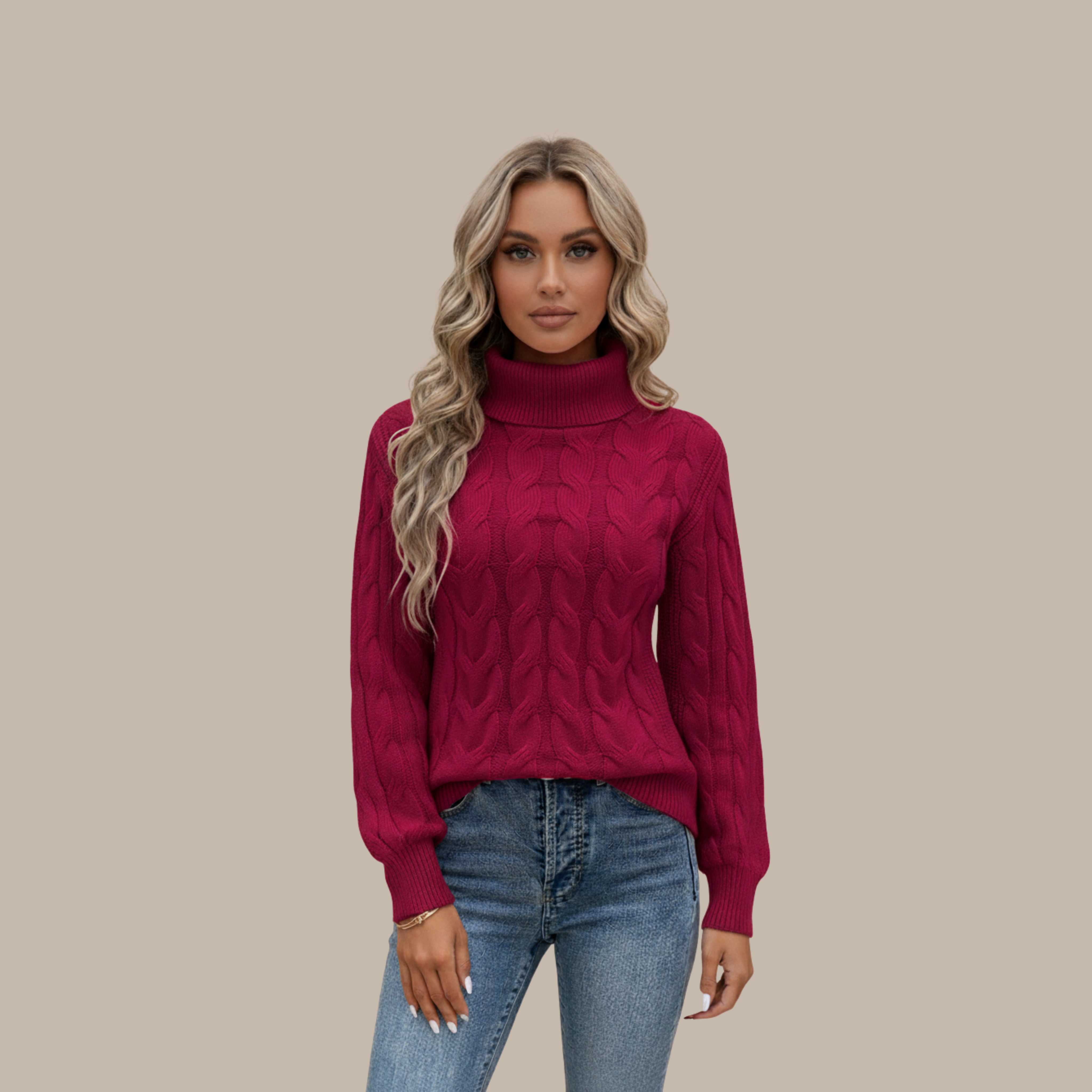 Elisabeth | Rollkragen Baumwollpullover