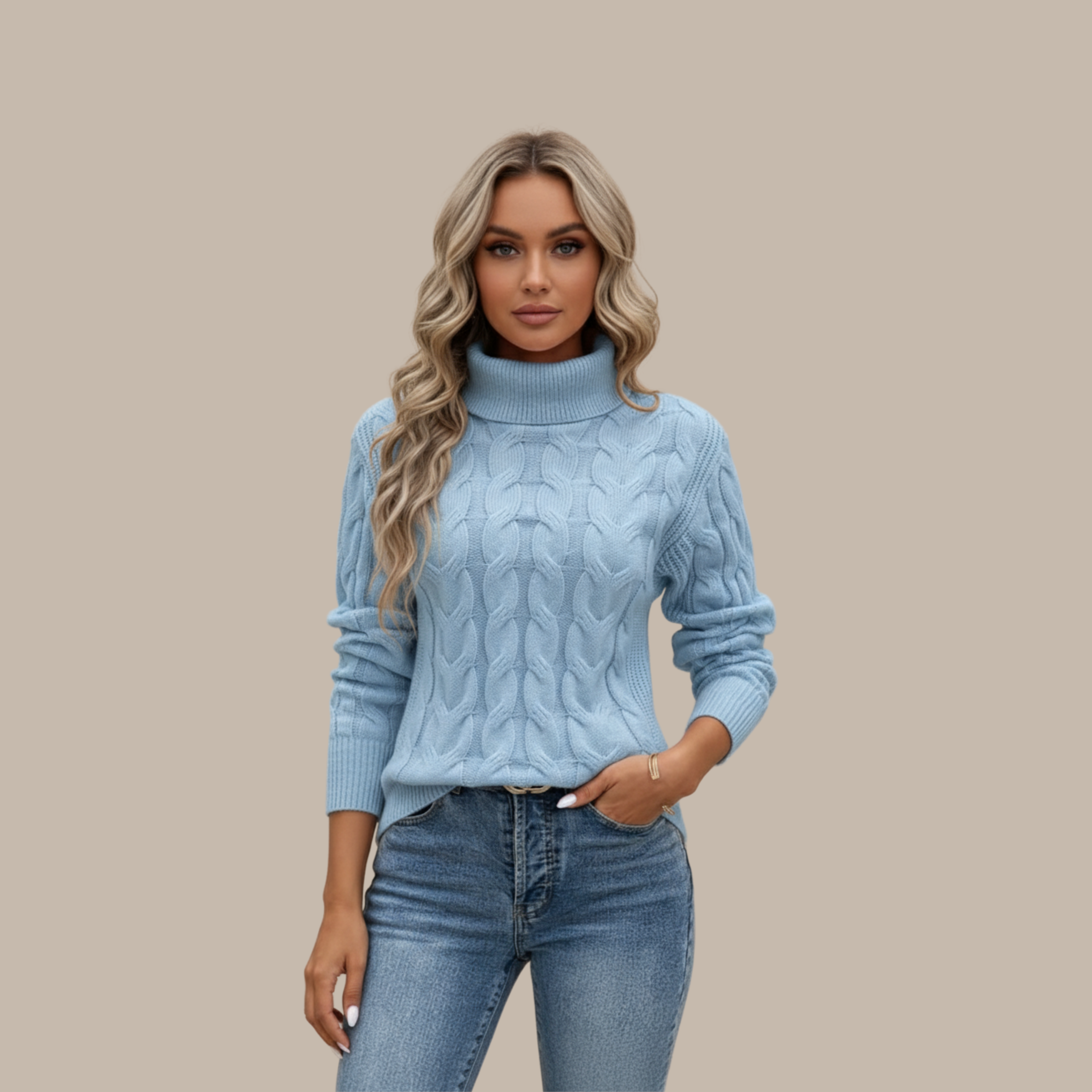 Elisabeth | Rollkragen Baumwollpullover