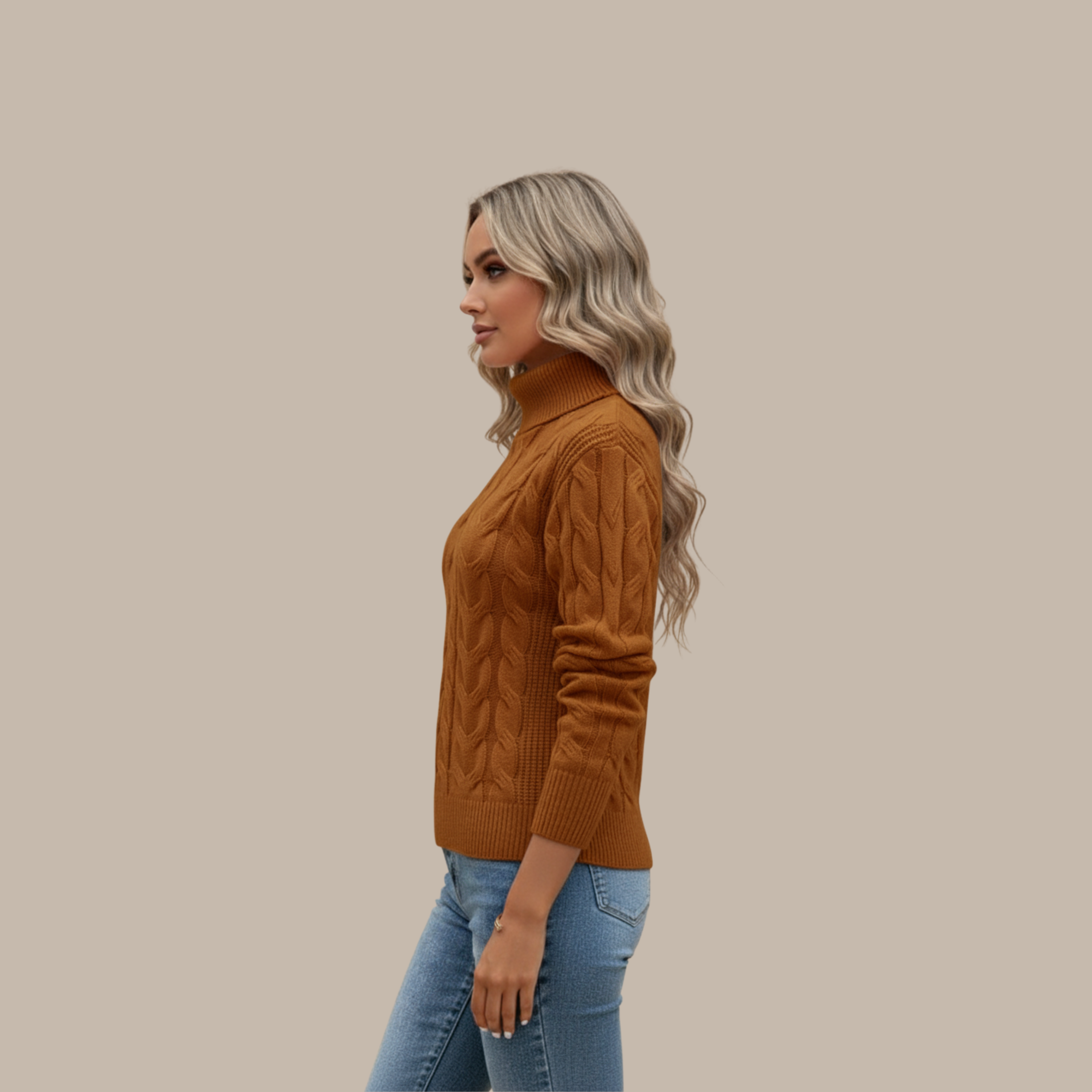 Elisabeth | Rollkragen Baumwollpullover