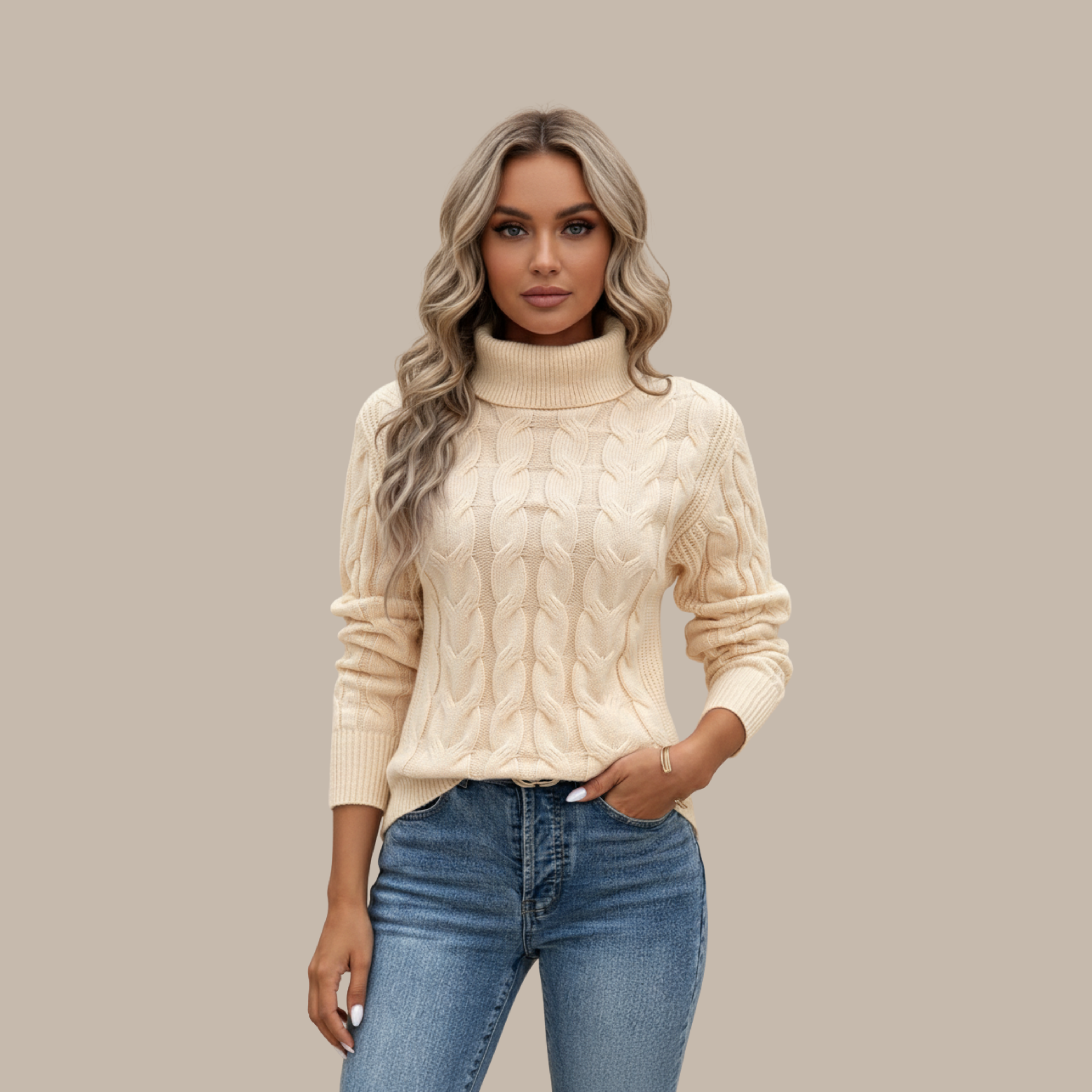 Elisabeth | Rollkragen Baumwollpullover