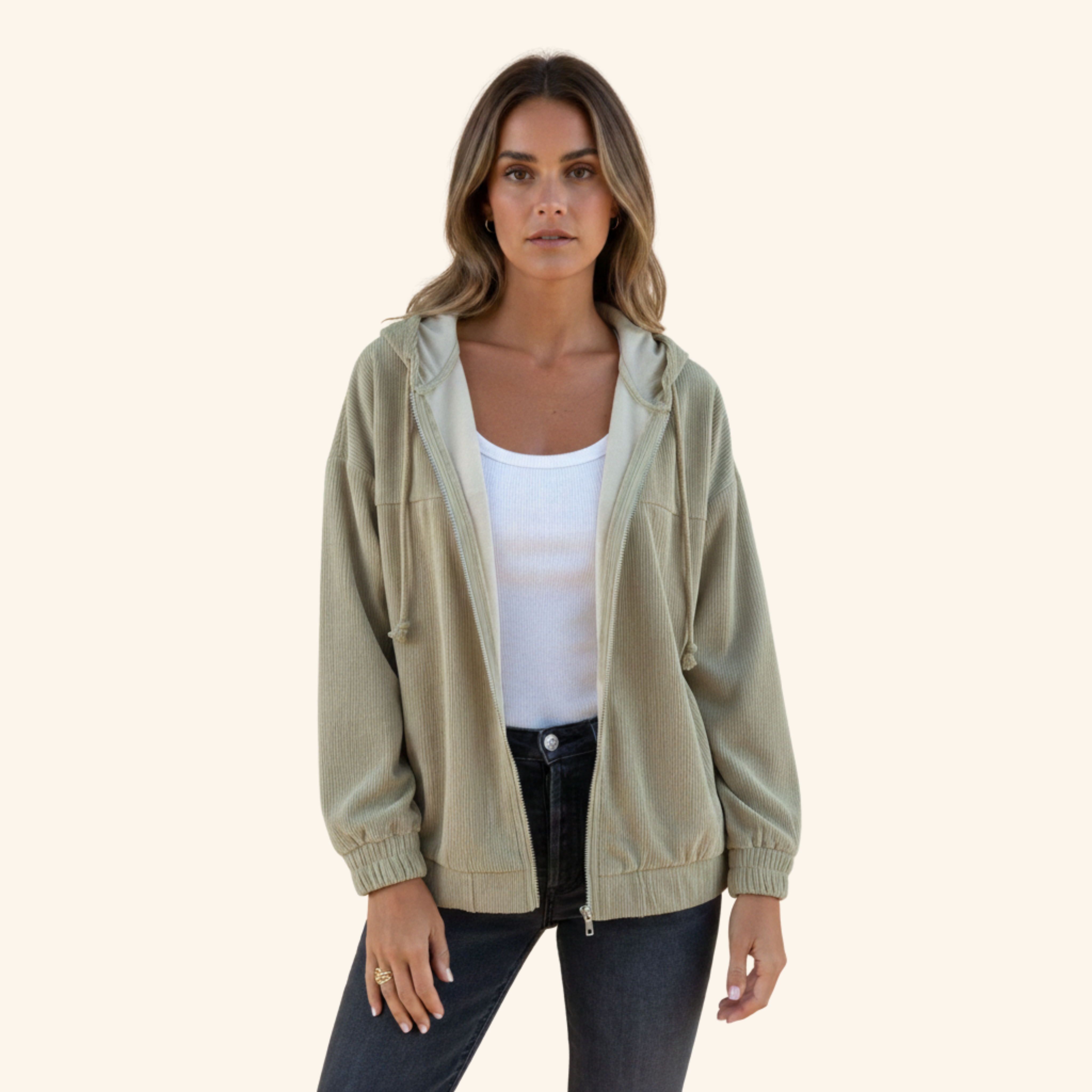 Lena | Lässige Langarm Strickjacke