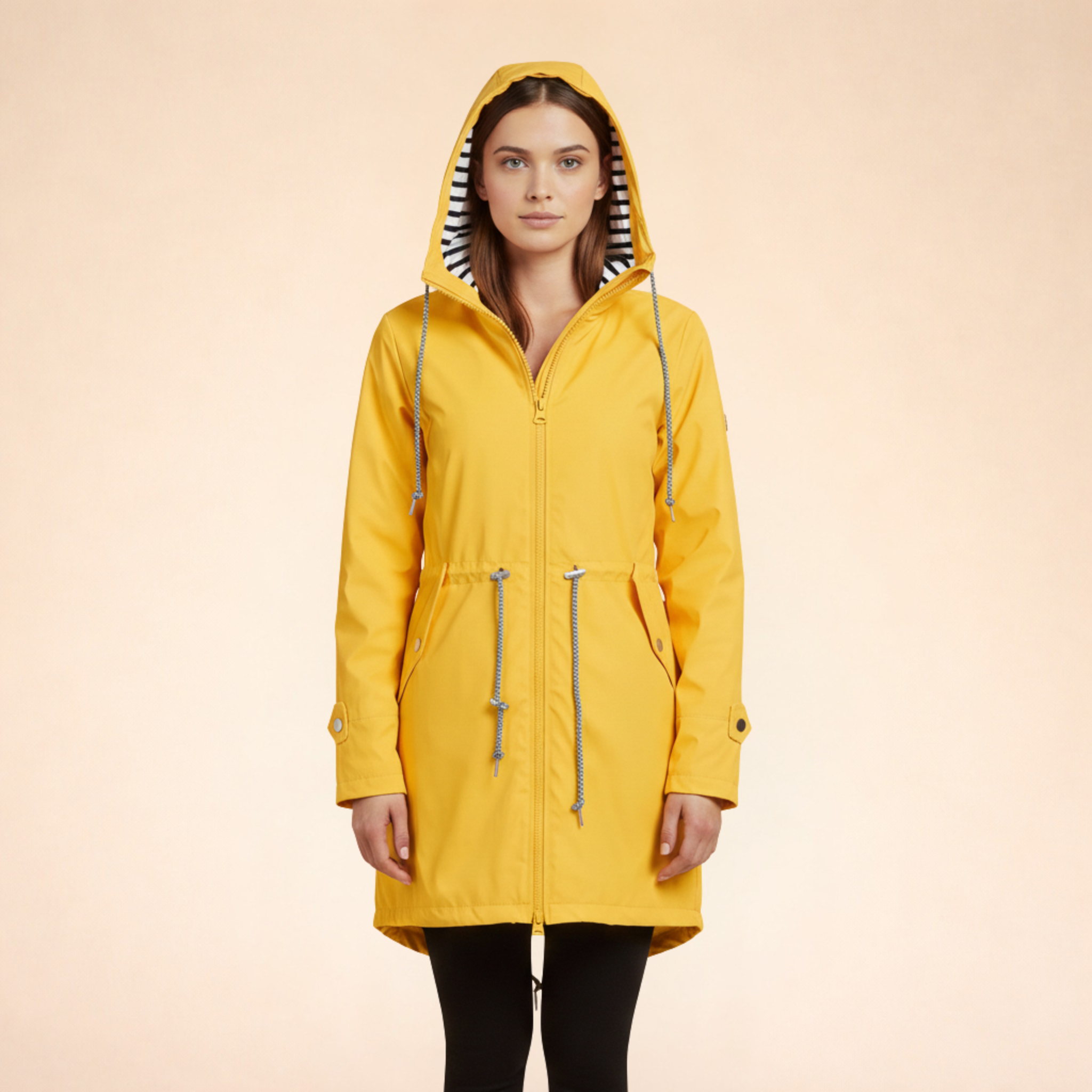 Simone | Elegante winddichte Jacke mit Kapuze