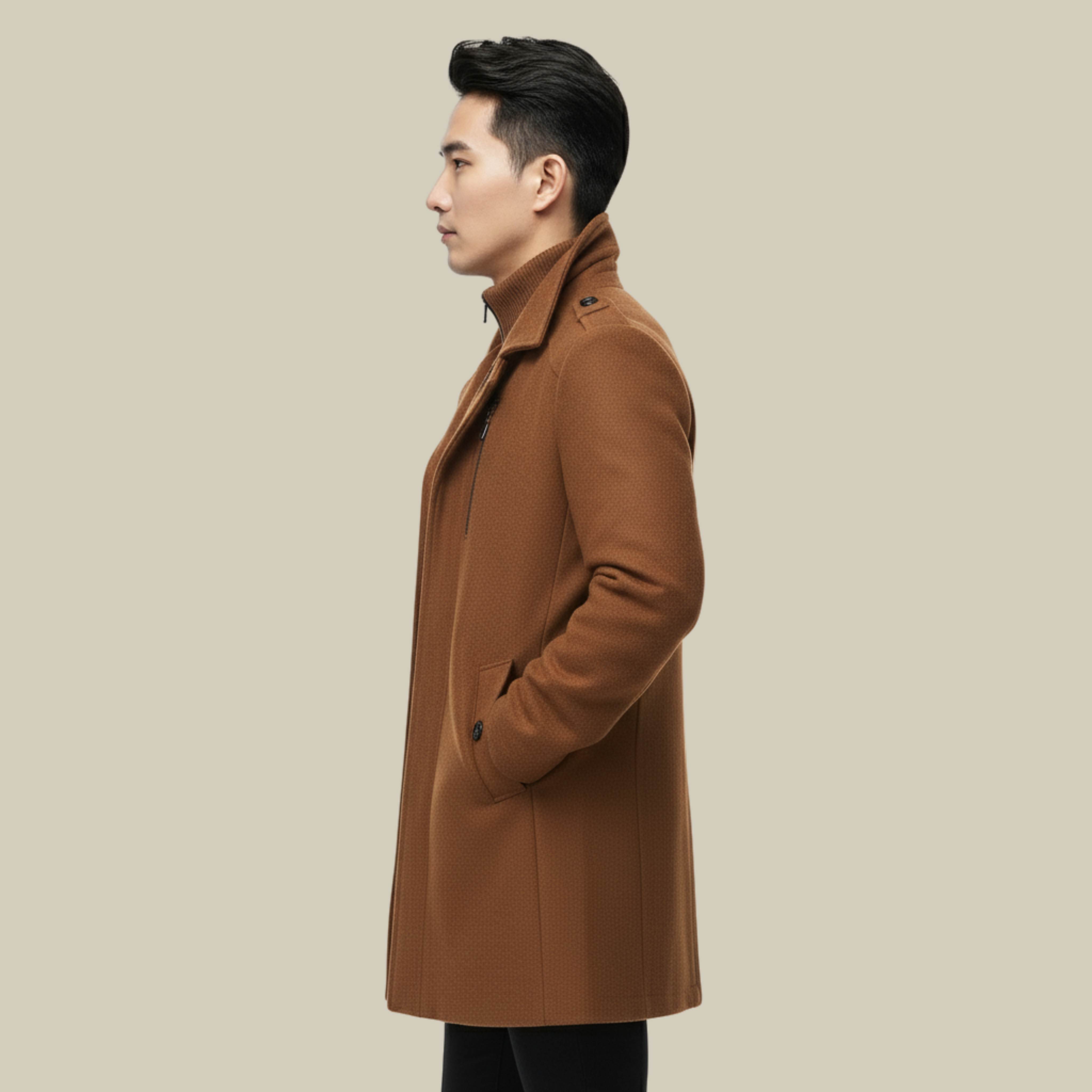 Tobias | Stilvoller und warmer Wintermantel