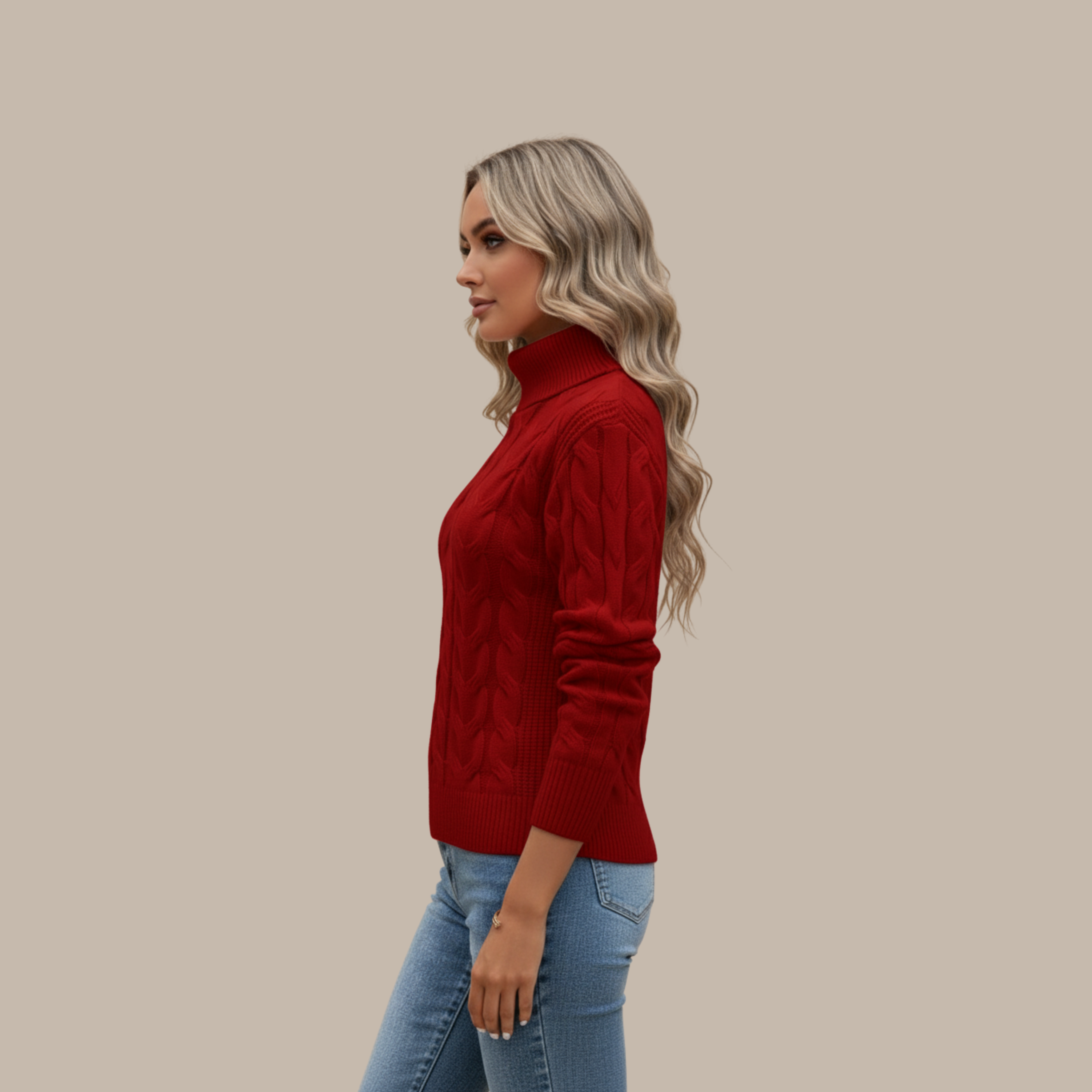 Elisabeth | Rollkragen Baumwollpullover