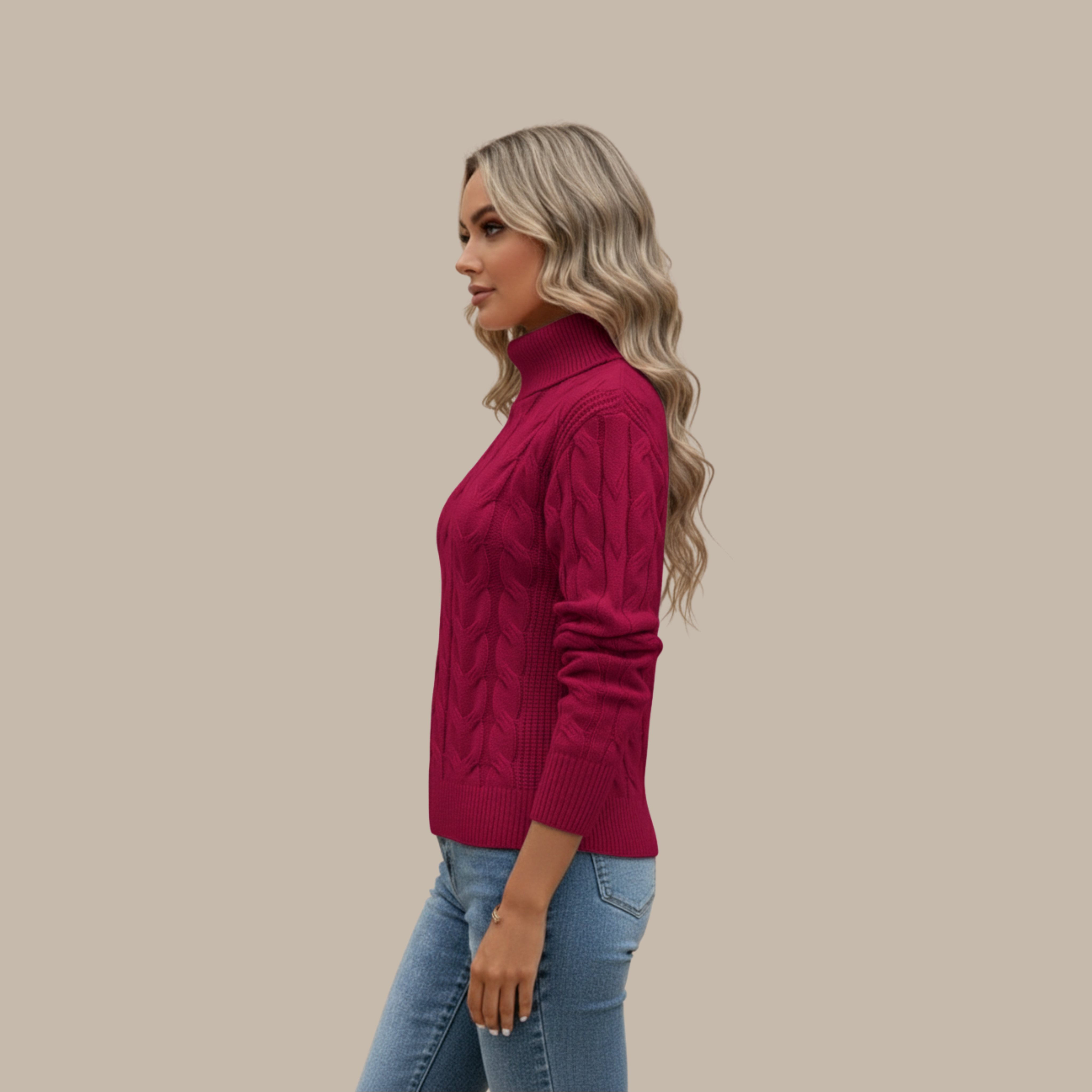 Elisabeth | Rollkragen Baumwollpullover