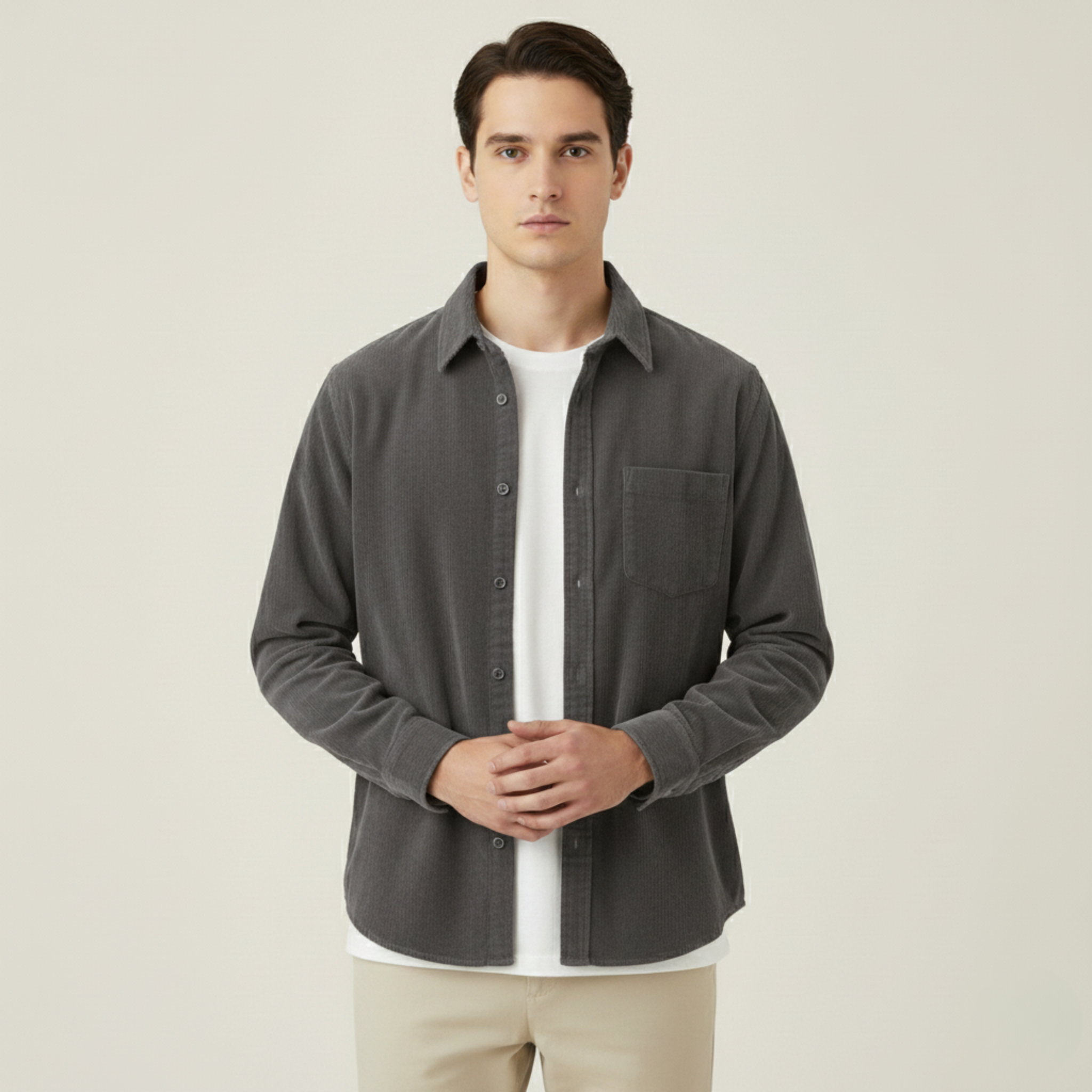 Matthias | Lässiges Langarmhemd aus Cord