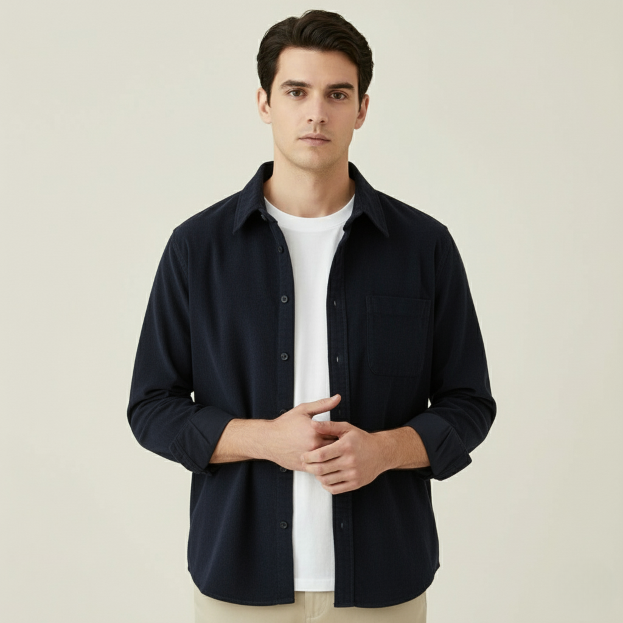 Matthias | Lässiges Langarmhemd aus Cord