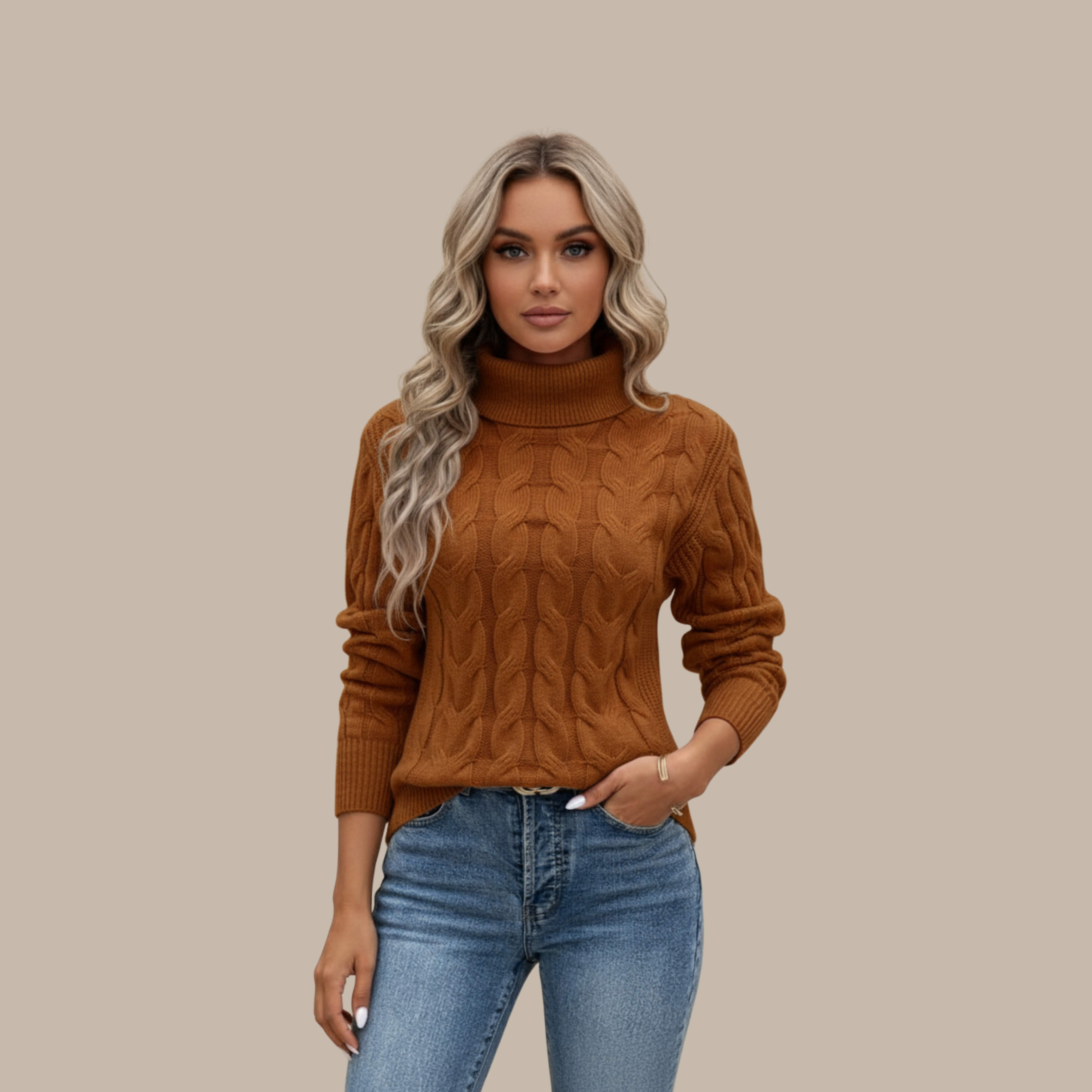 Elisabeth | Rollkragen Baumwollpullover