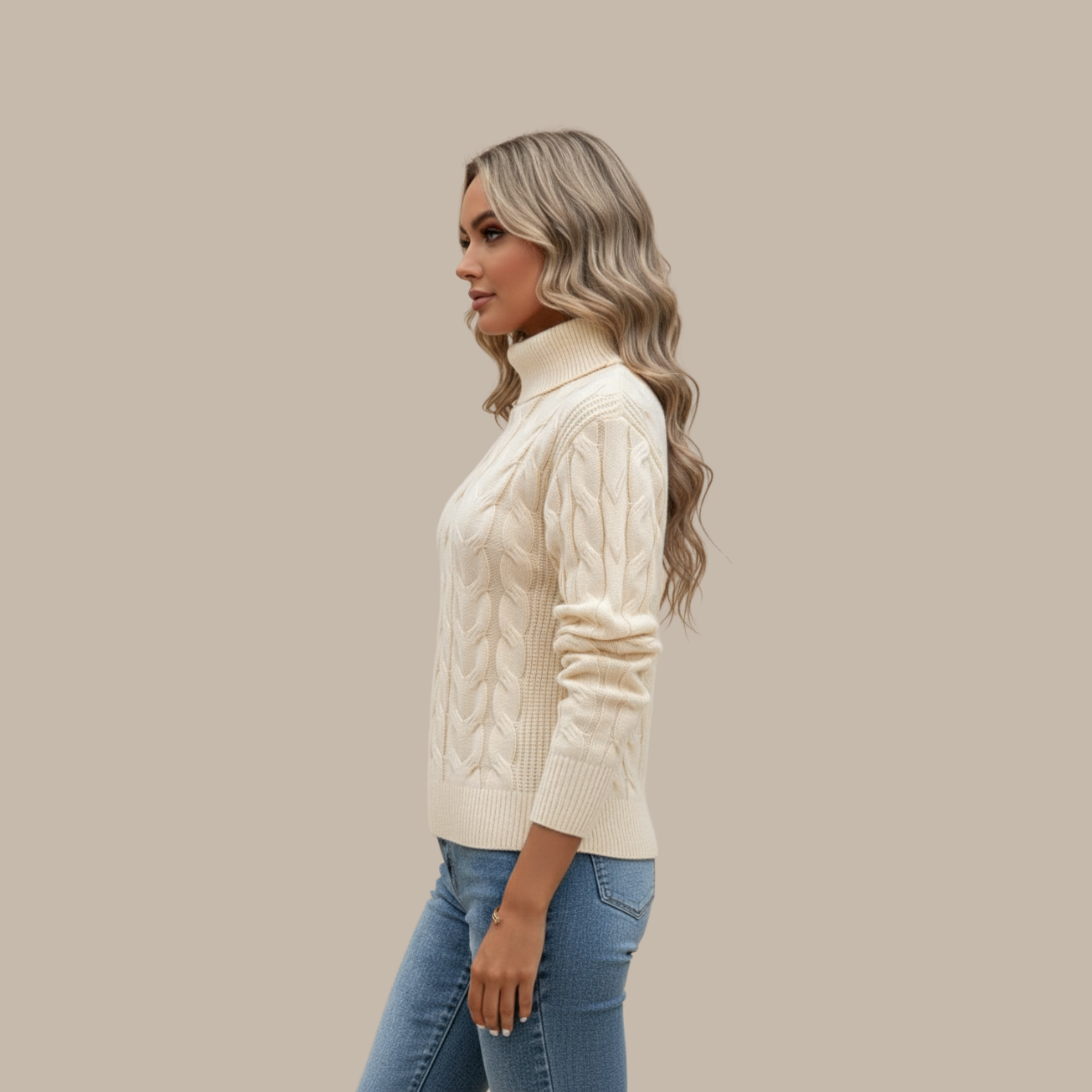 Elisabeth | Rollkragen Baumwollpullover