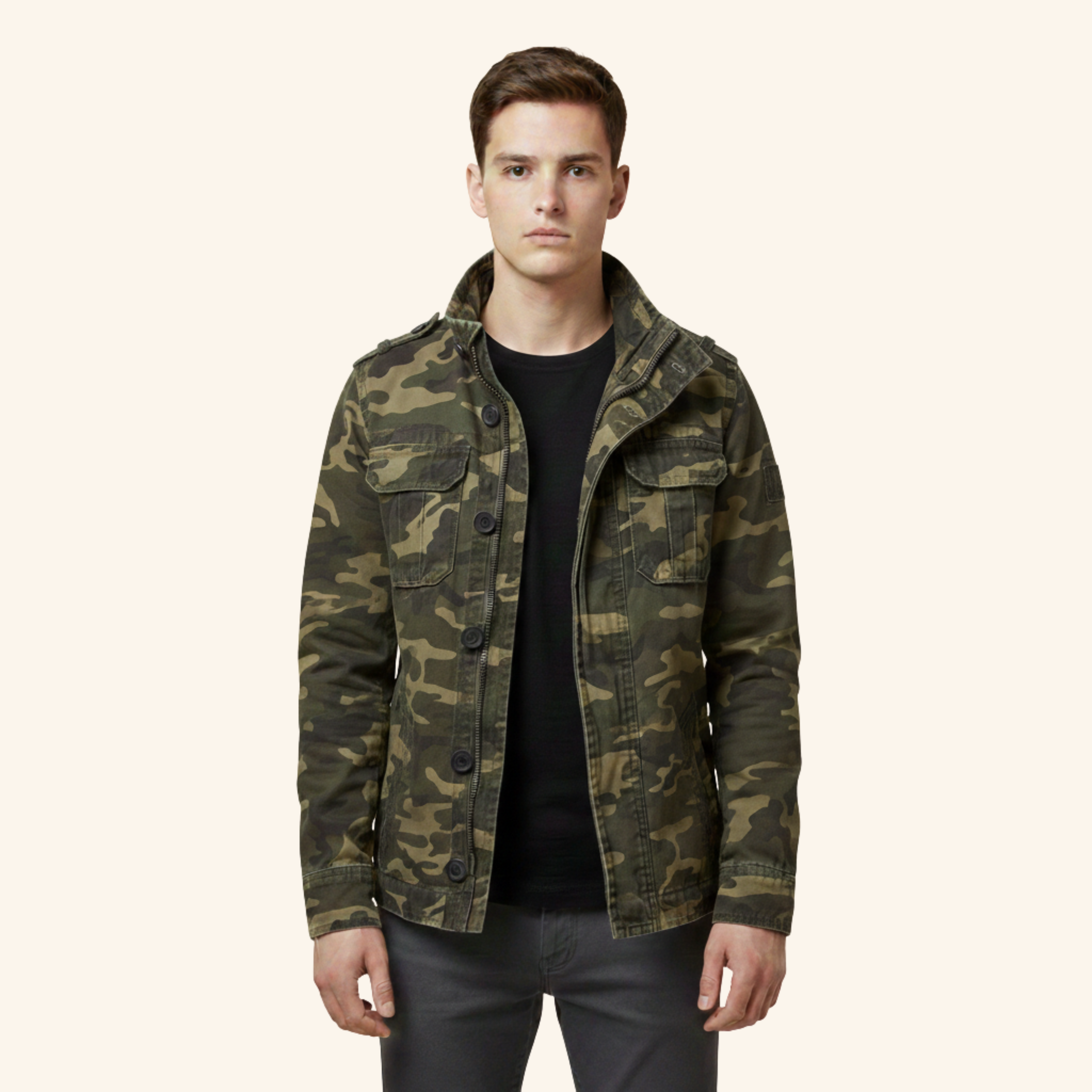 Stefan | Retro Stil Jeansjacke