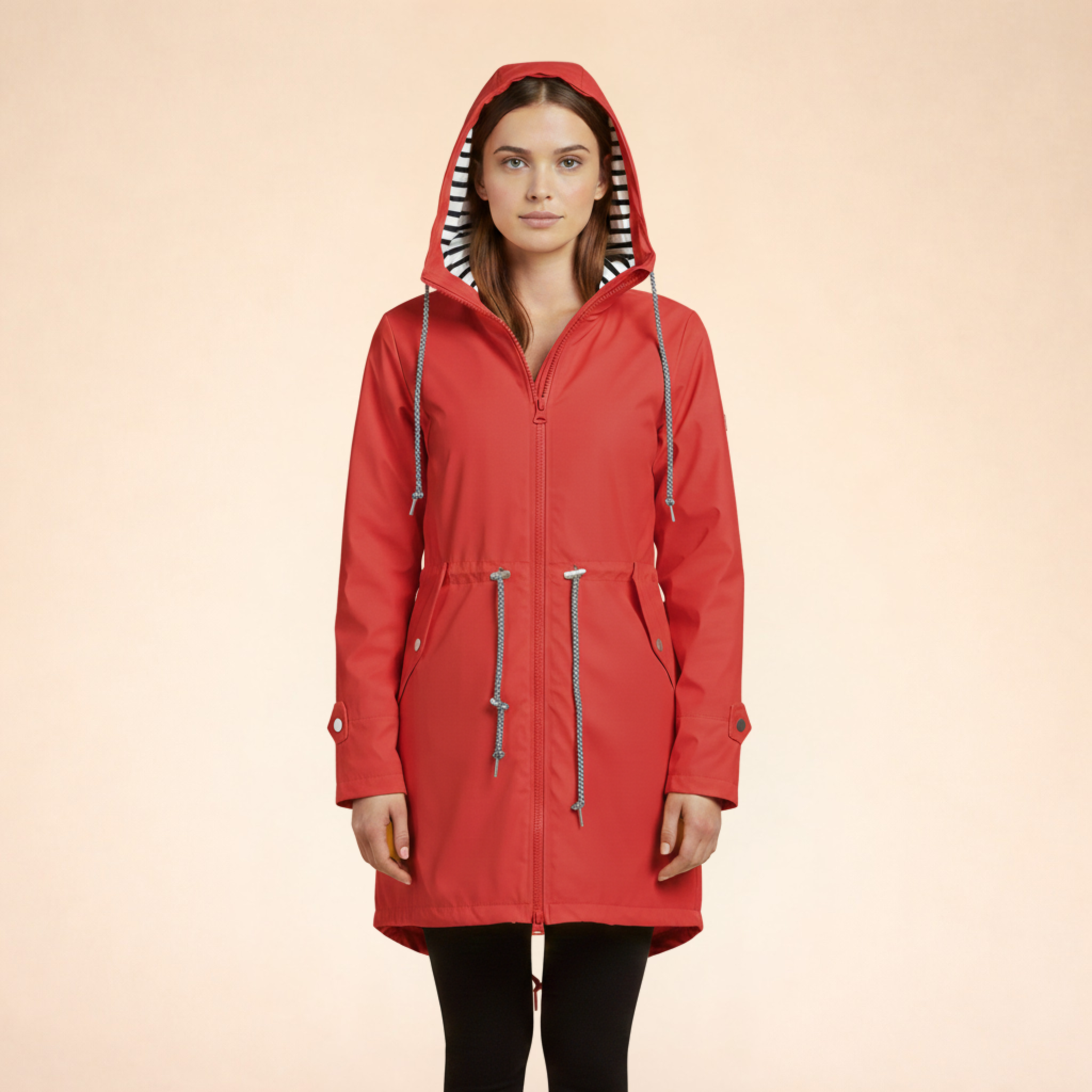 Simone | Elegante winddichte Jacke mit Kapuze