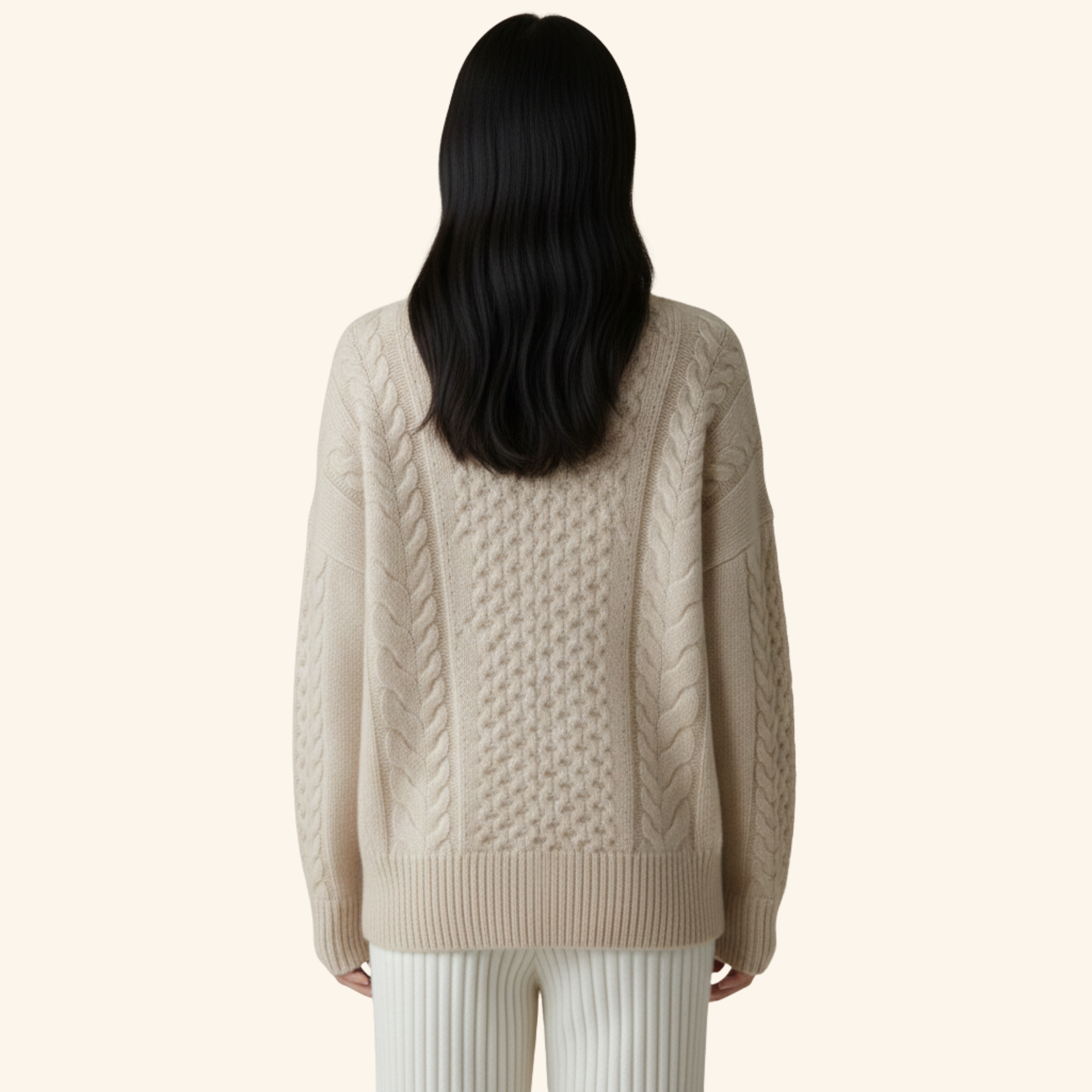 Ulrike | Stilvoller Grobstrick Strickjacke