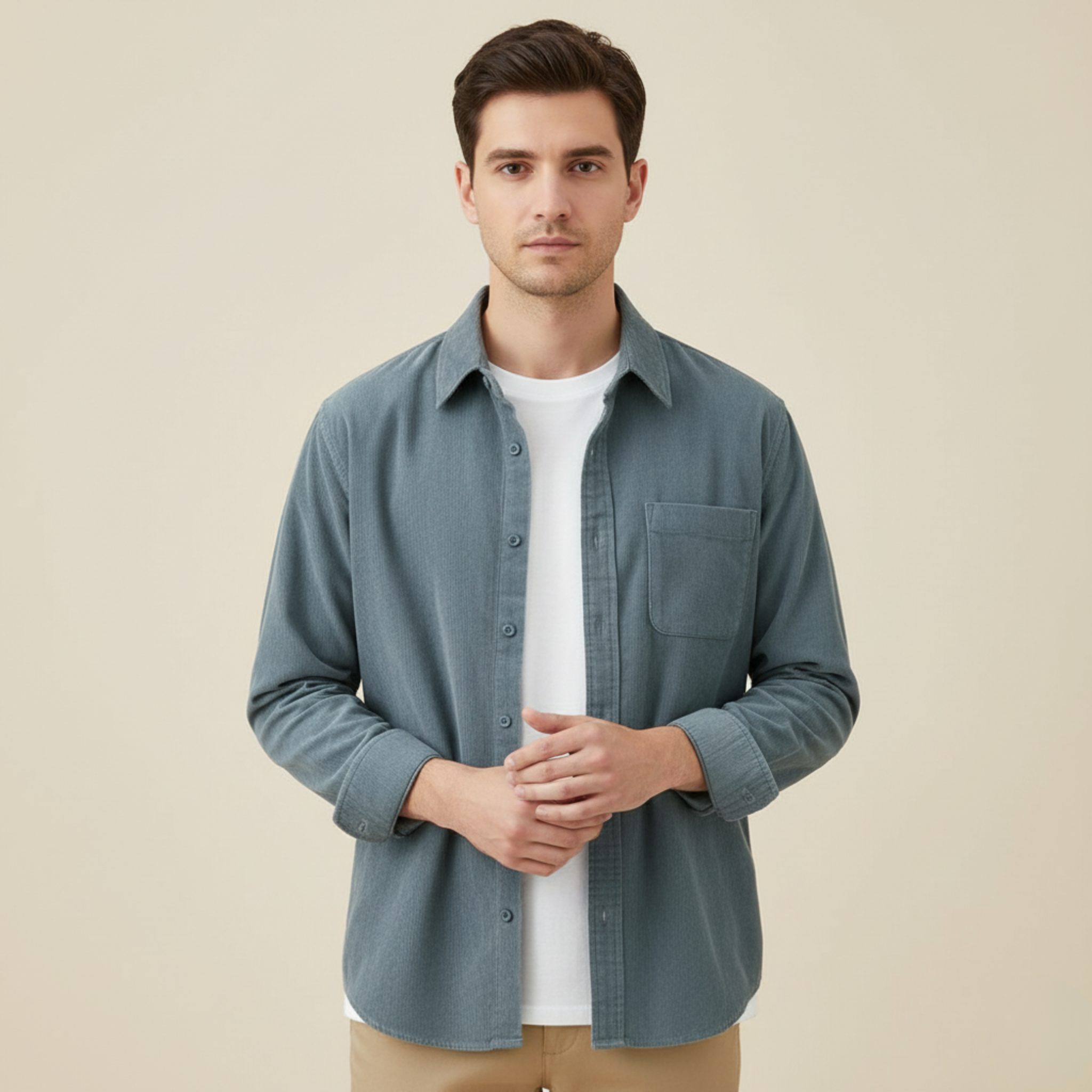 Matthias | Lässiges Langarmhemd aus Cord