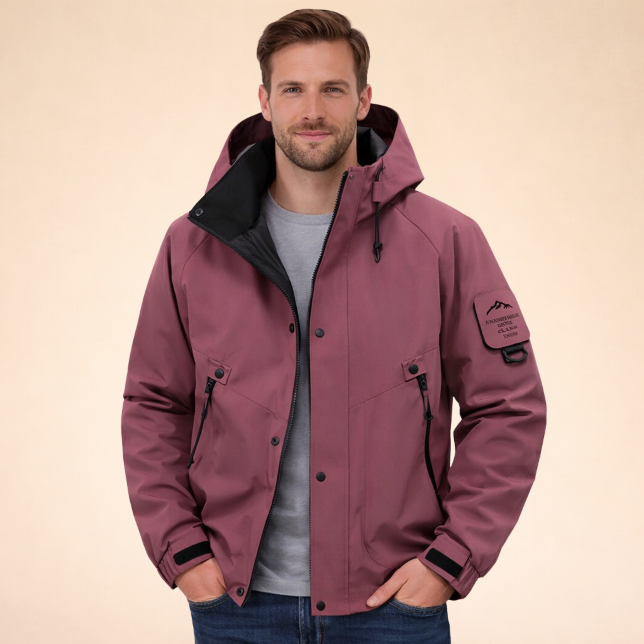 David | Stilvolle Unisex Skijacke mit Kapuze