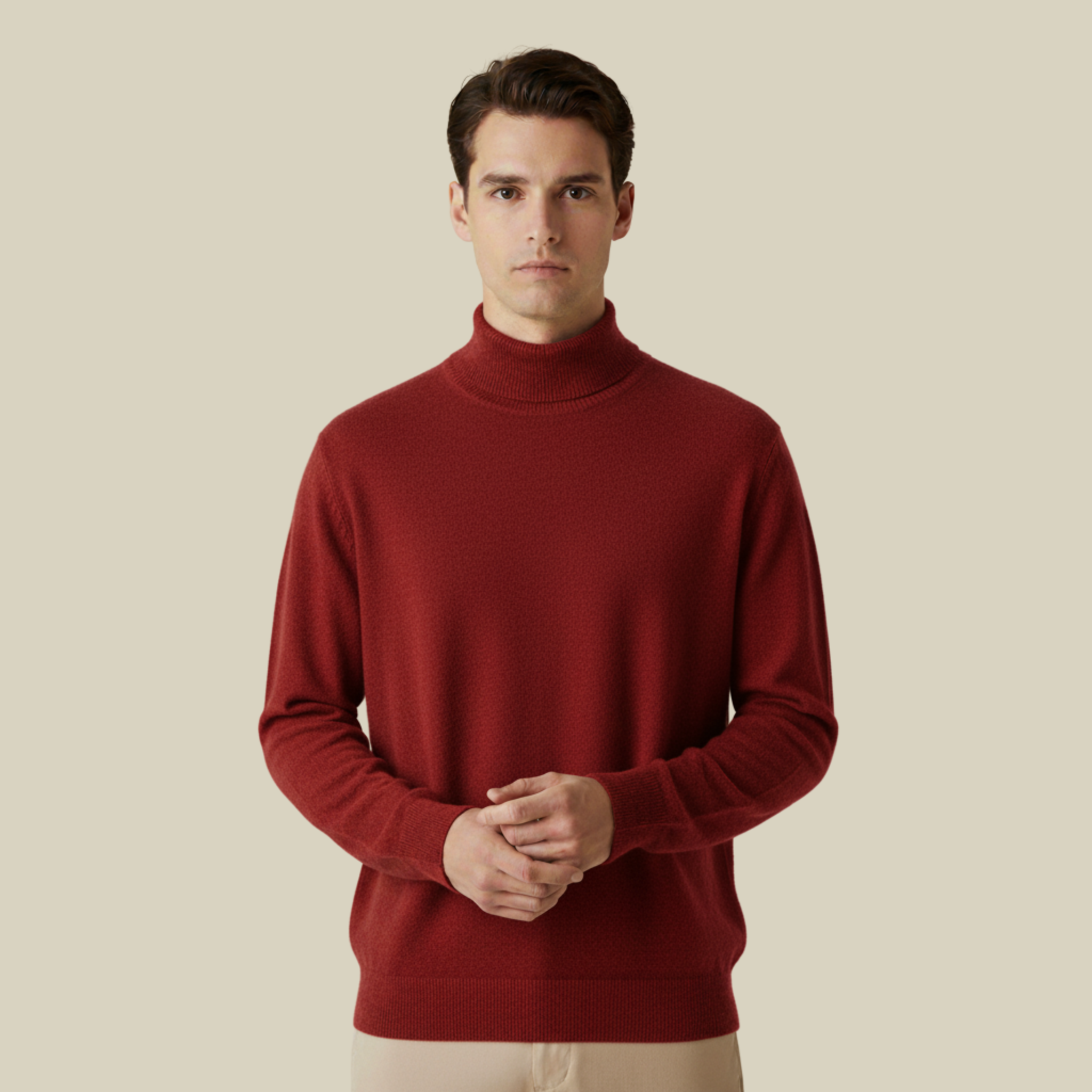 Henrik | Stilvoller und vielseitig kombinierbarer Kaschmir-Rollkragenpullover