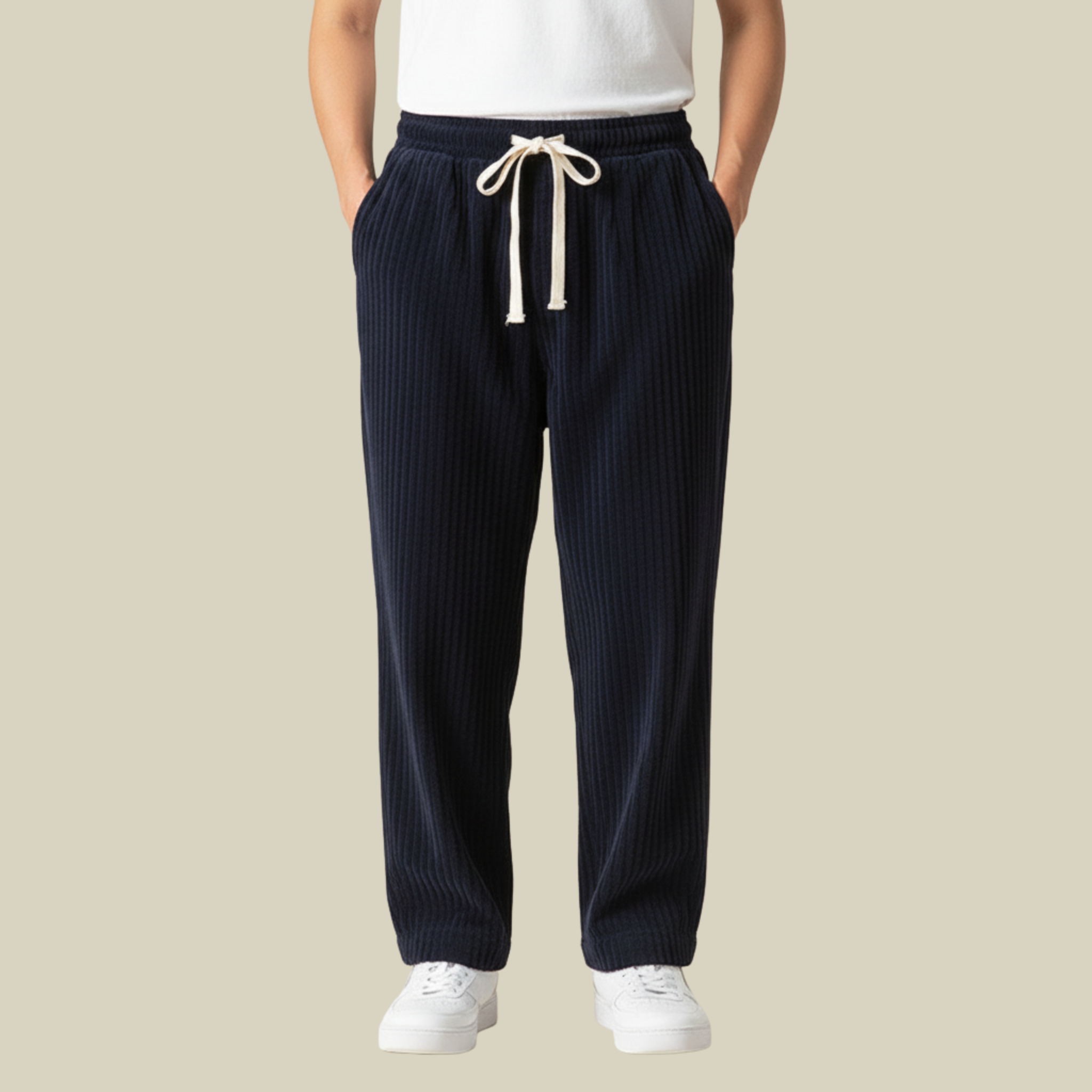 Mike | Bequeme Cordhose mit praktischen Taschen