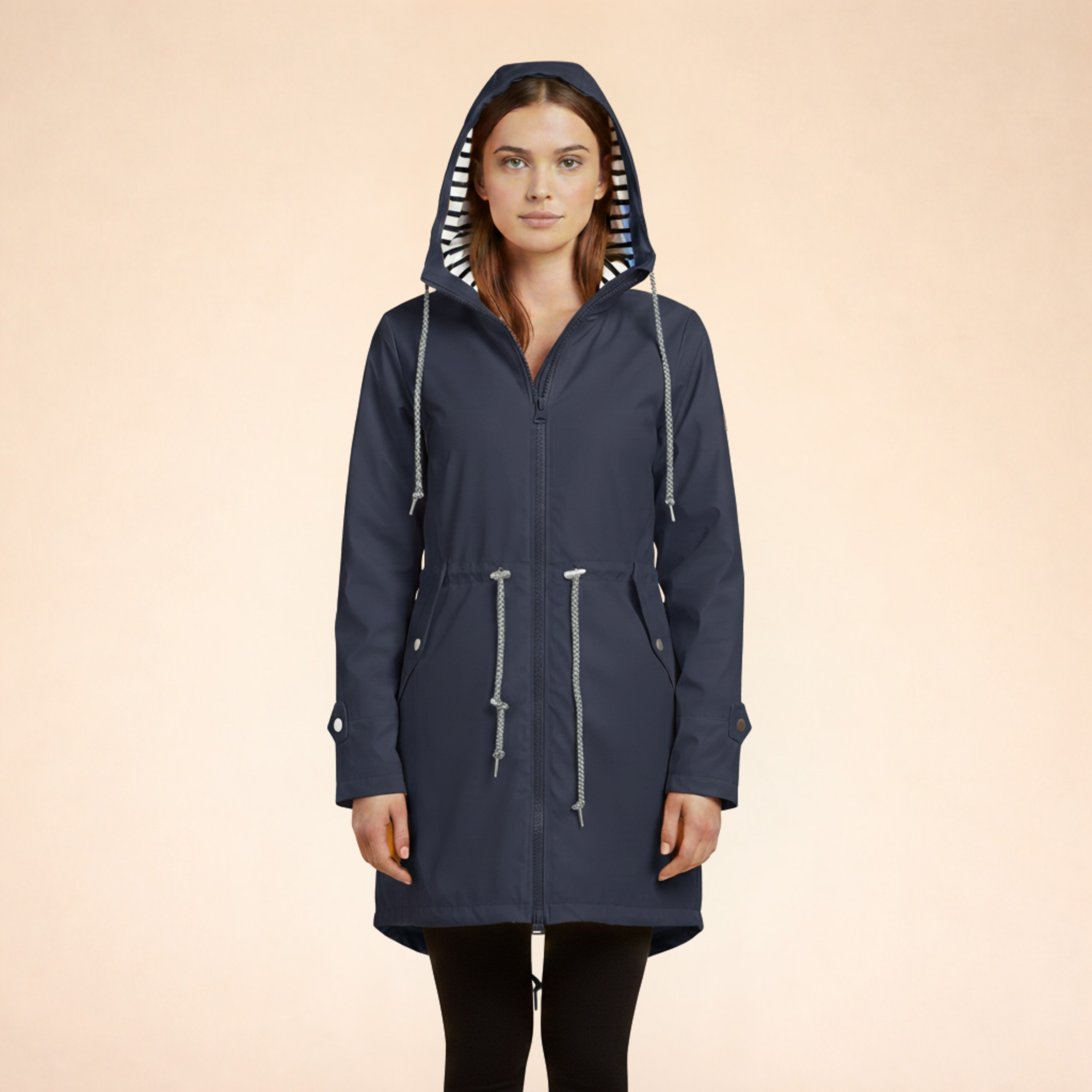 Simone | Elegante winddichte Jacke mit Kapuze