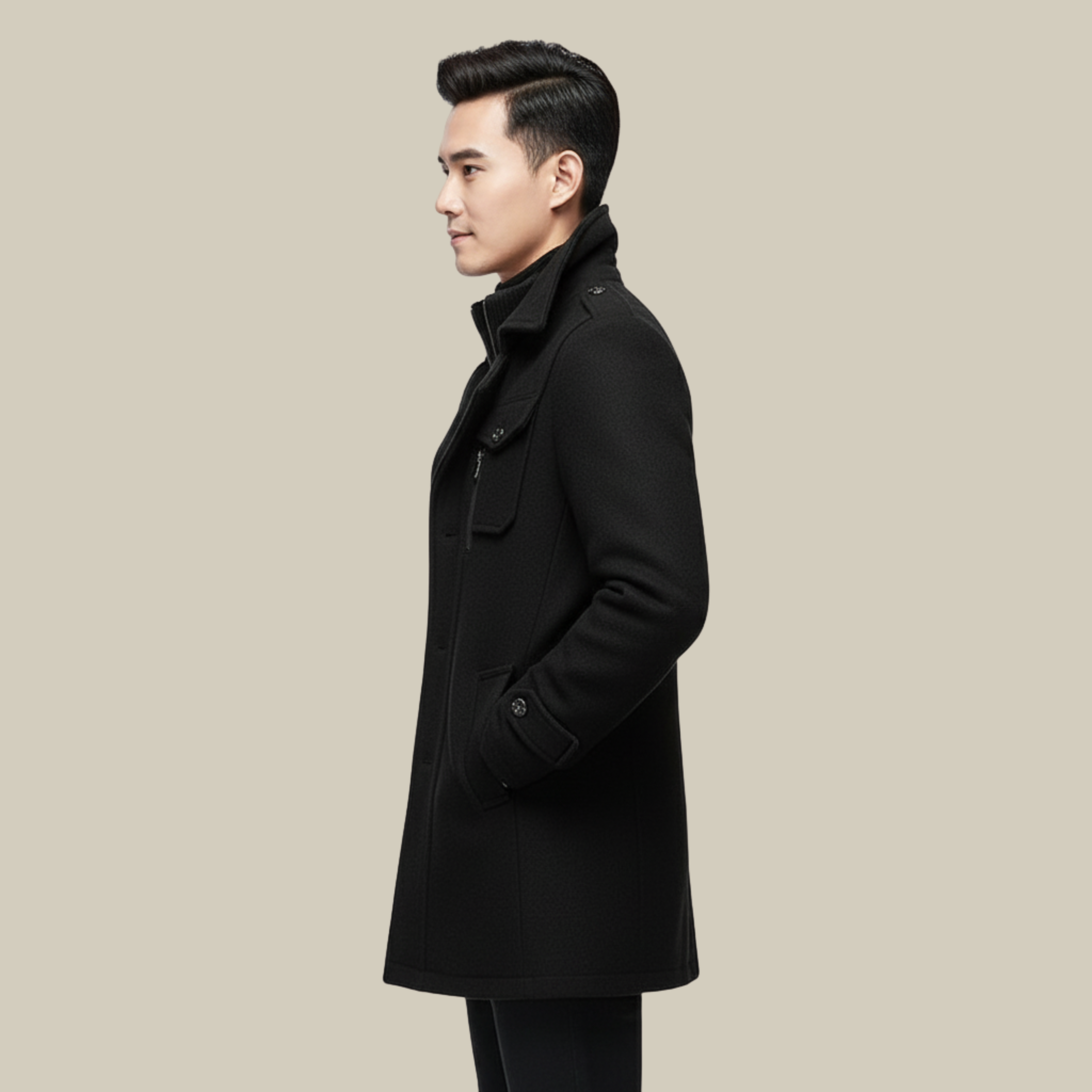 Tobias | Stilvoller und warmer Wintermantel