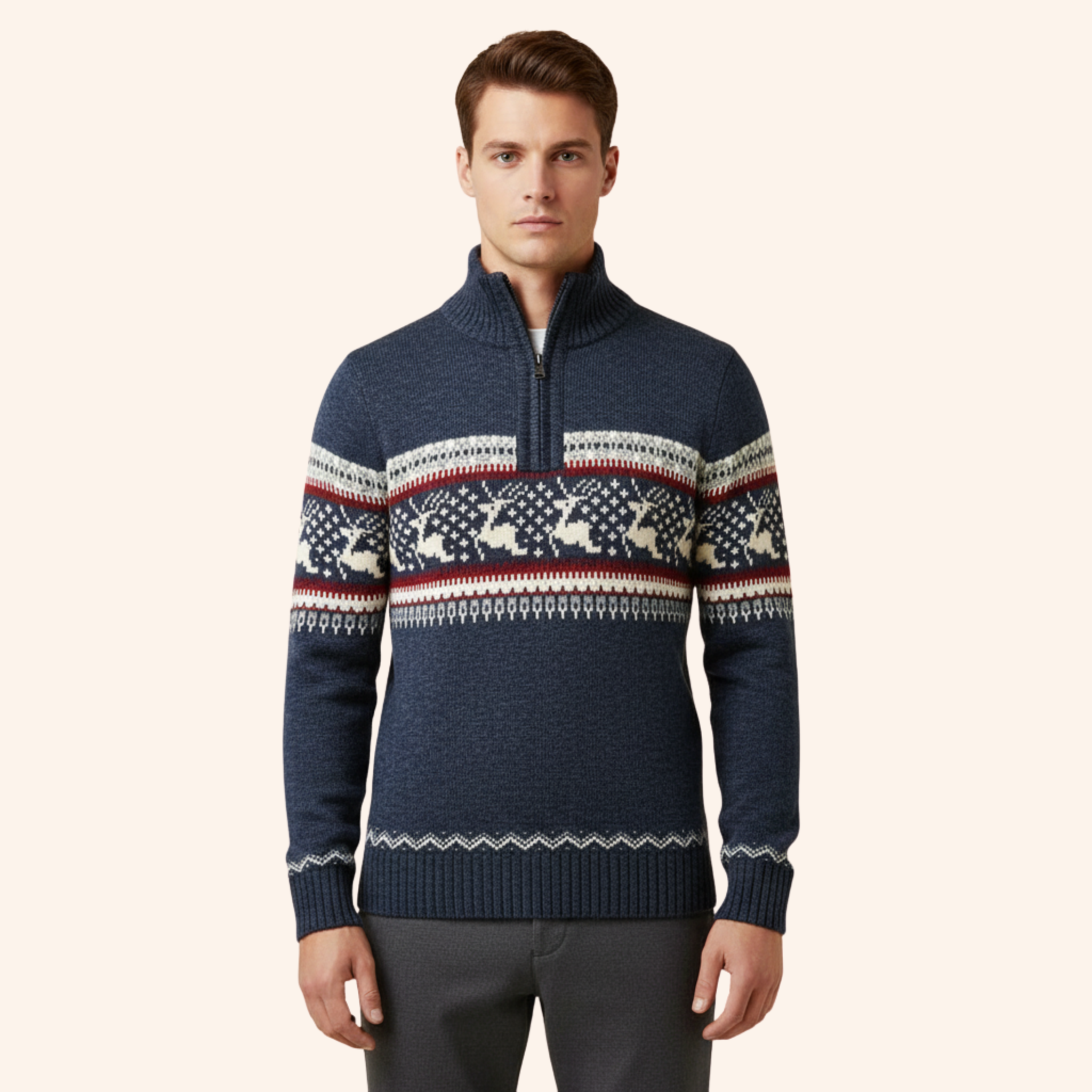 Frank | Weicher festlicher Winterpullover