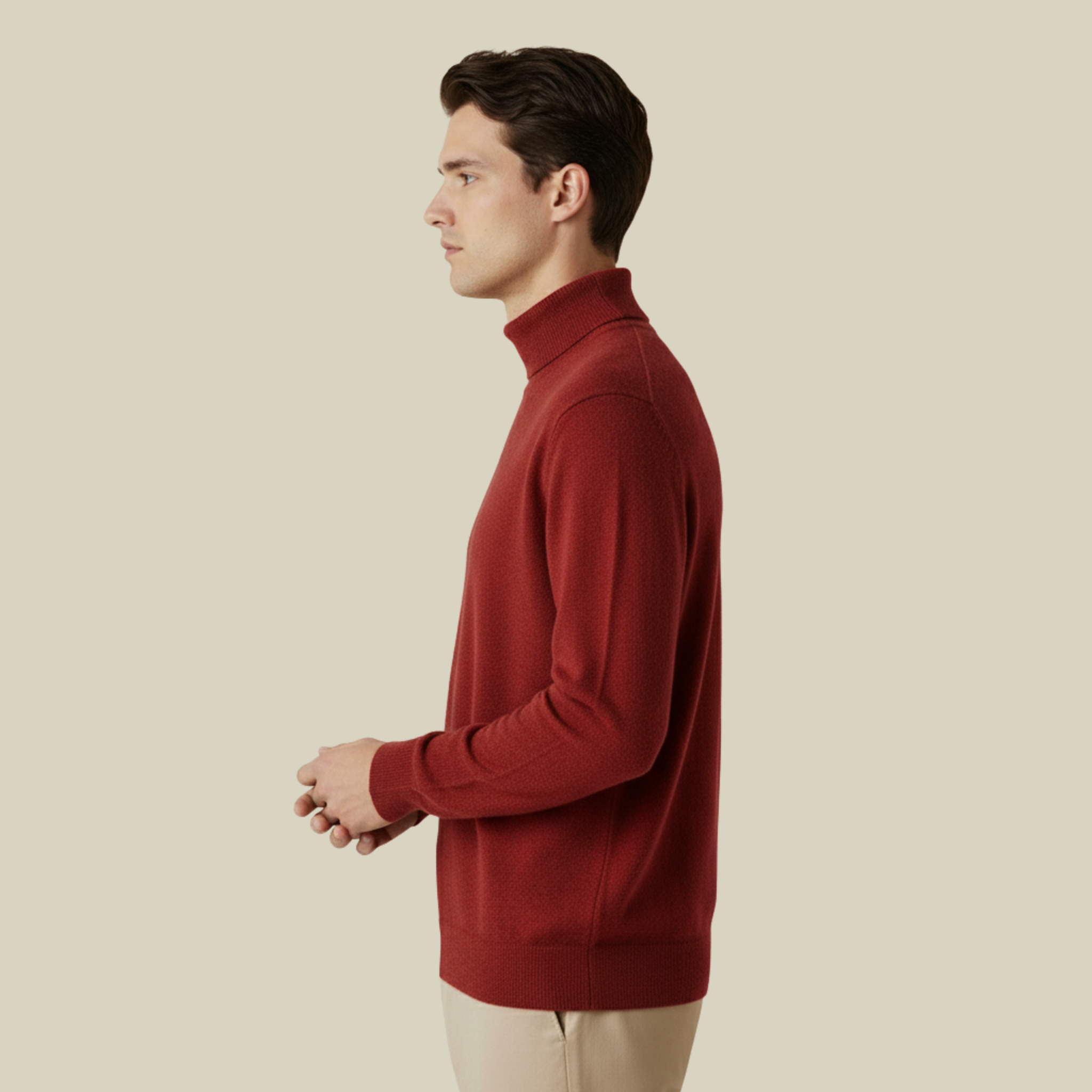 Henrik | Stilvoller und vielseitig kombinierbarer Kaschmir-Rollkragenpullover