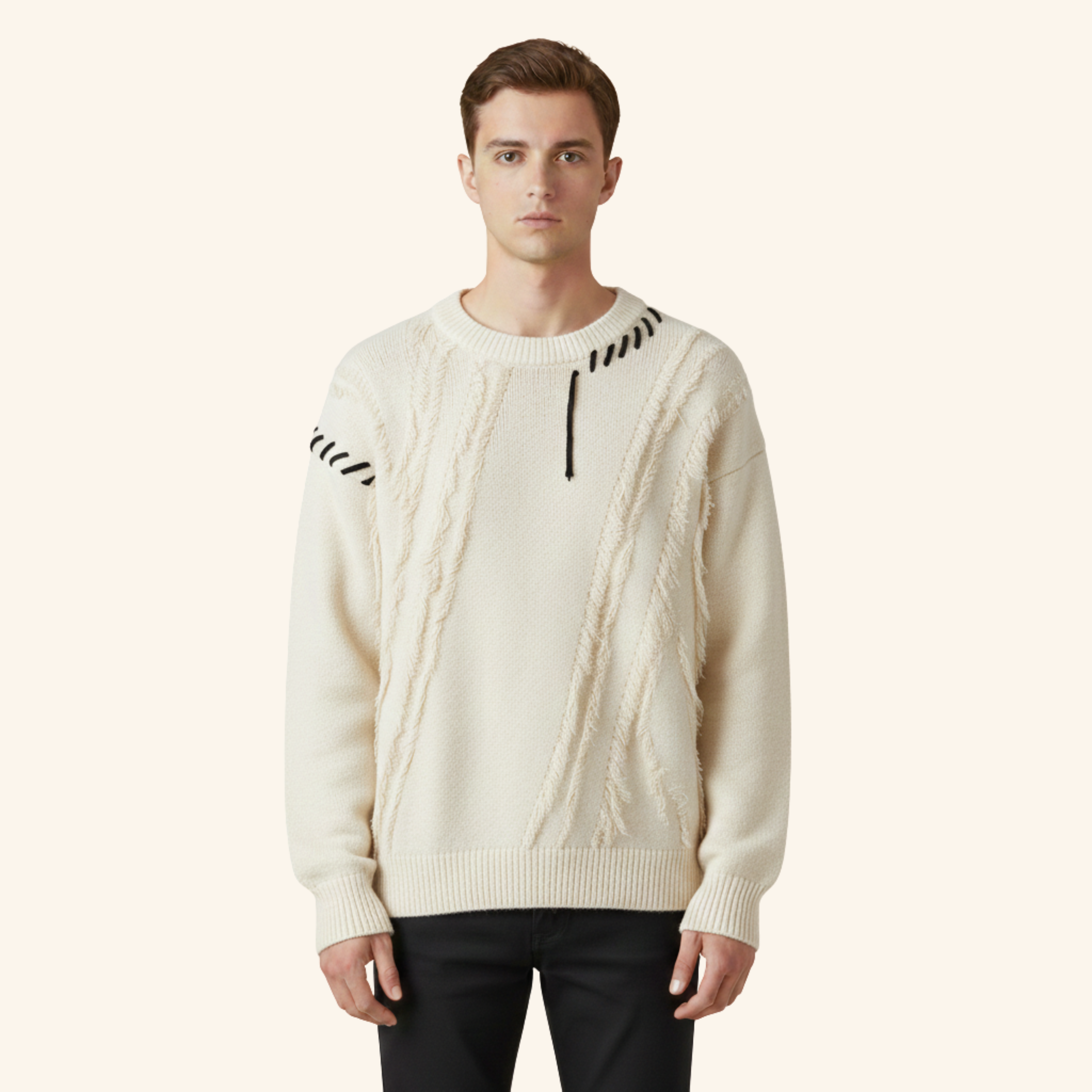 Dirk | Eleganter moderner Rollkragenpullover