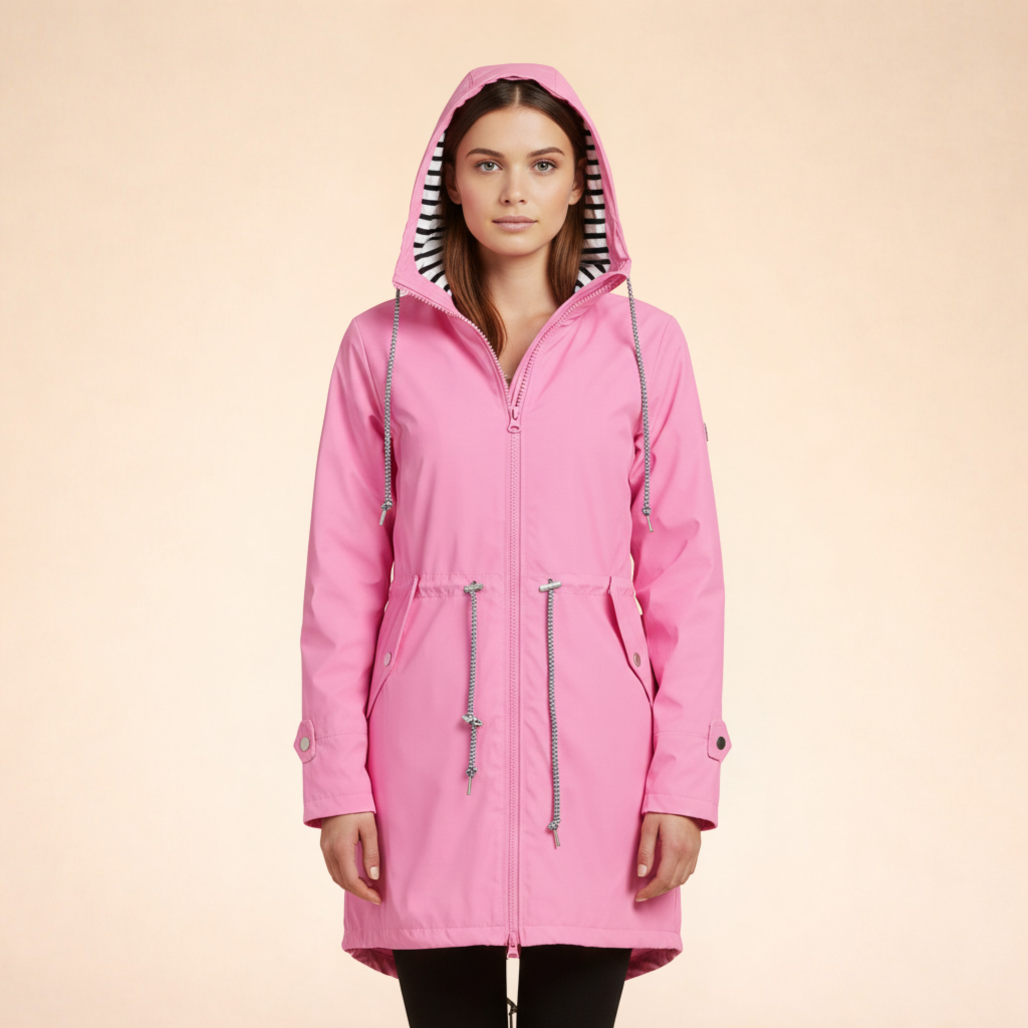 Simone | Elegante winddichte Jacke mit Kapuze