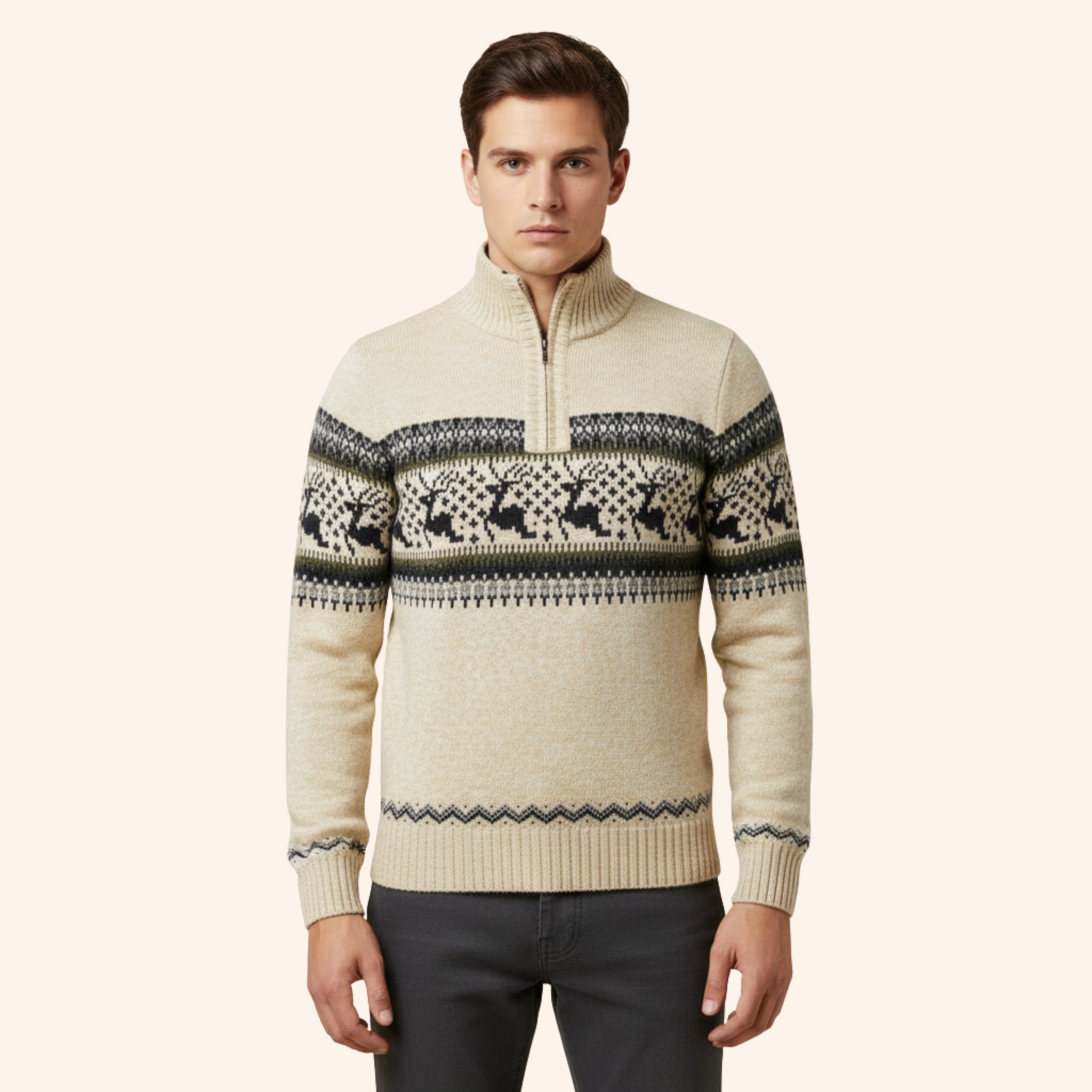 Frank | Weicher festlicher Winterpullover
