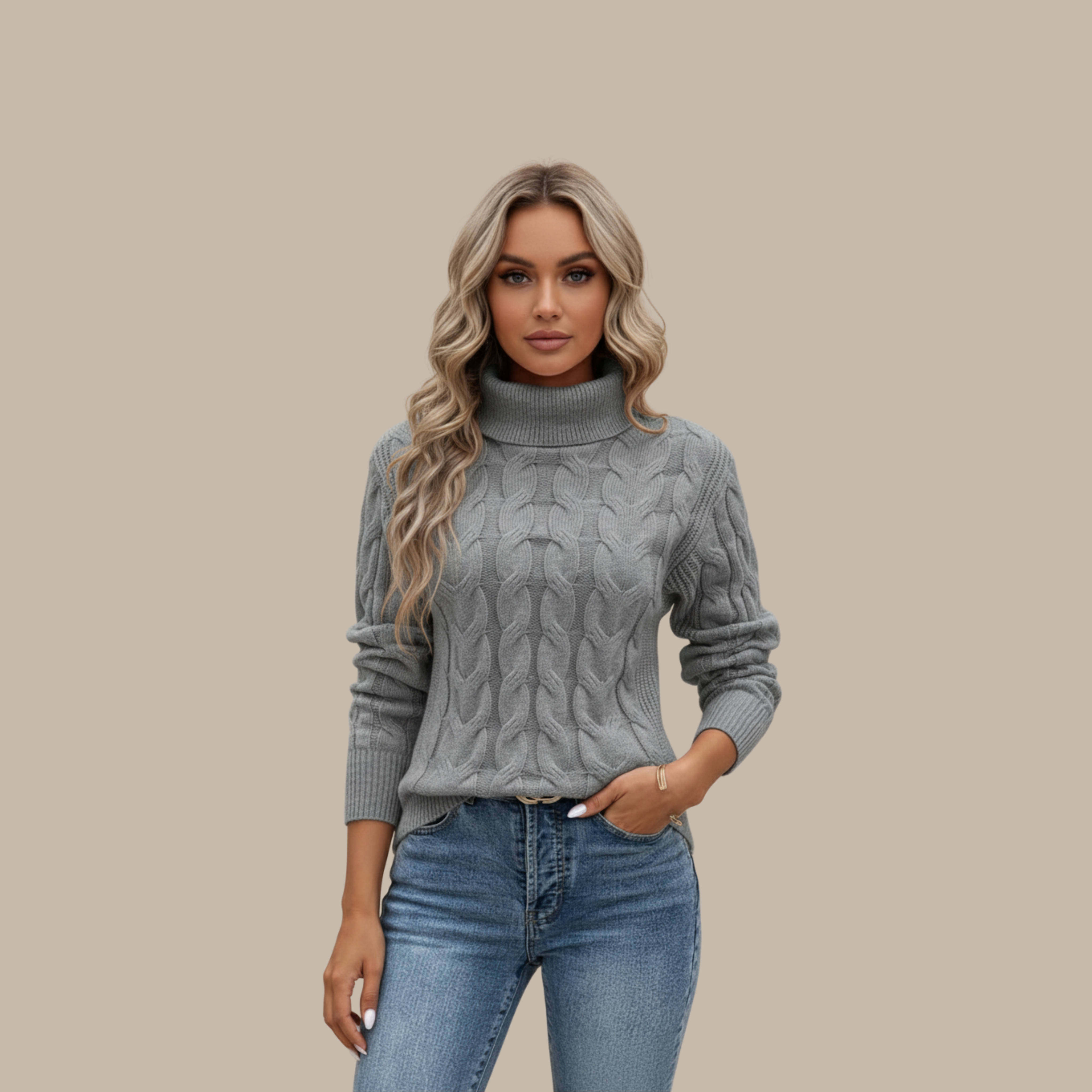 Elisabeth | Rollkragen Baumwollpullover