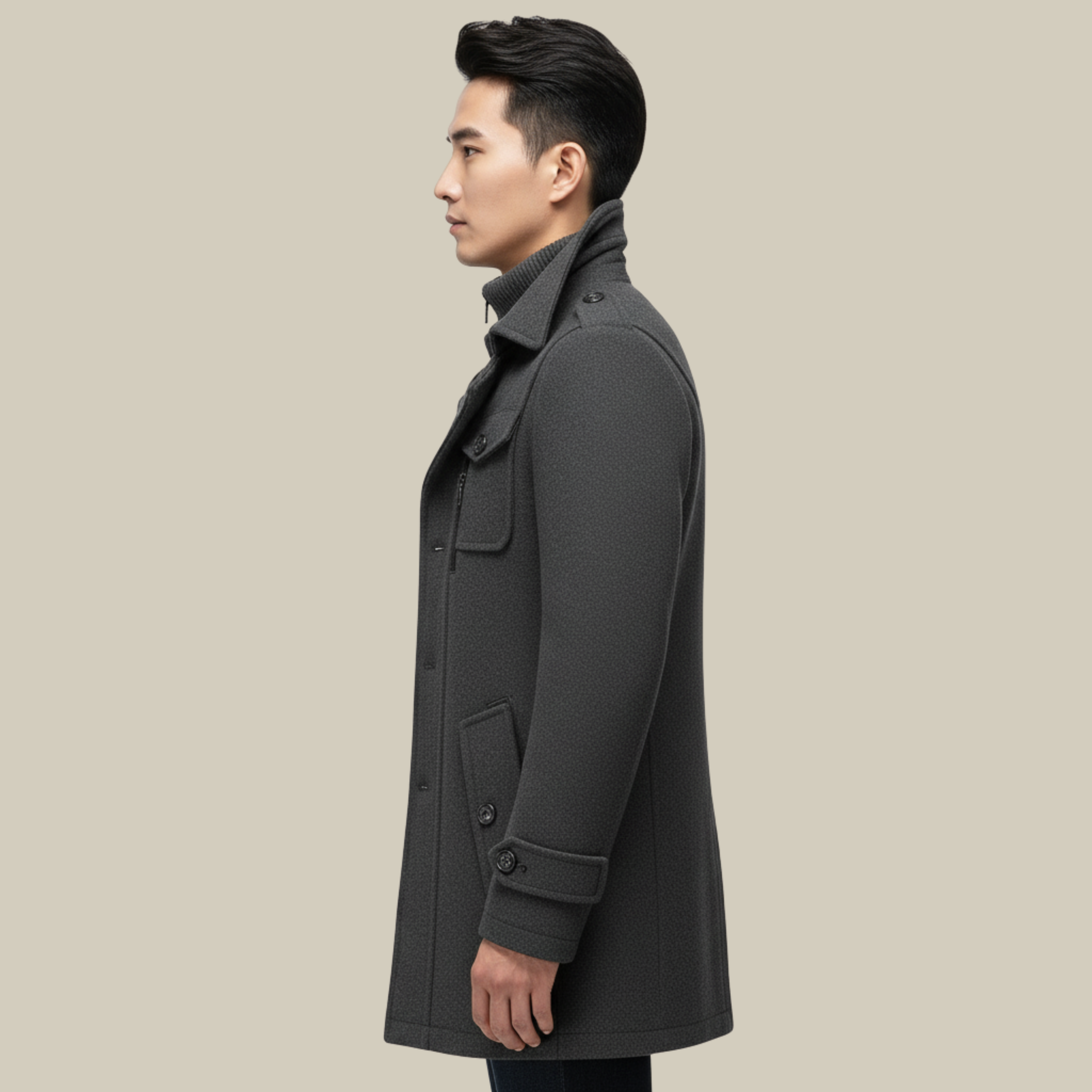 Tobias | Stilvoller und warmer Wintermantel