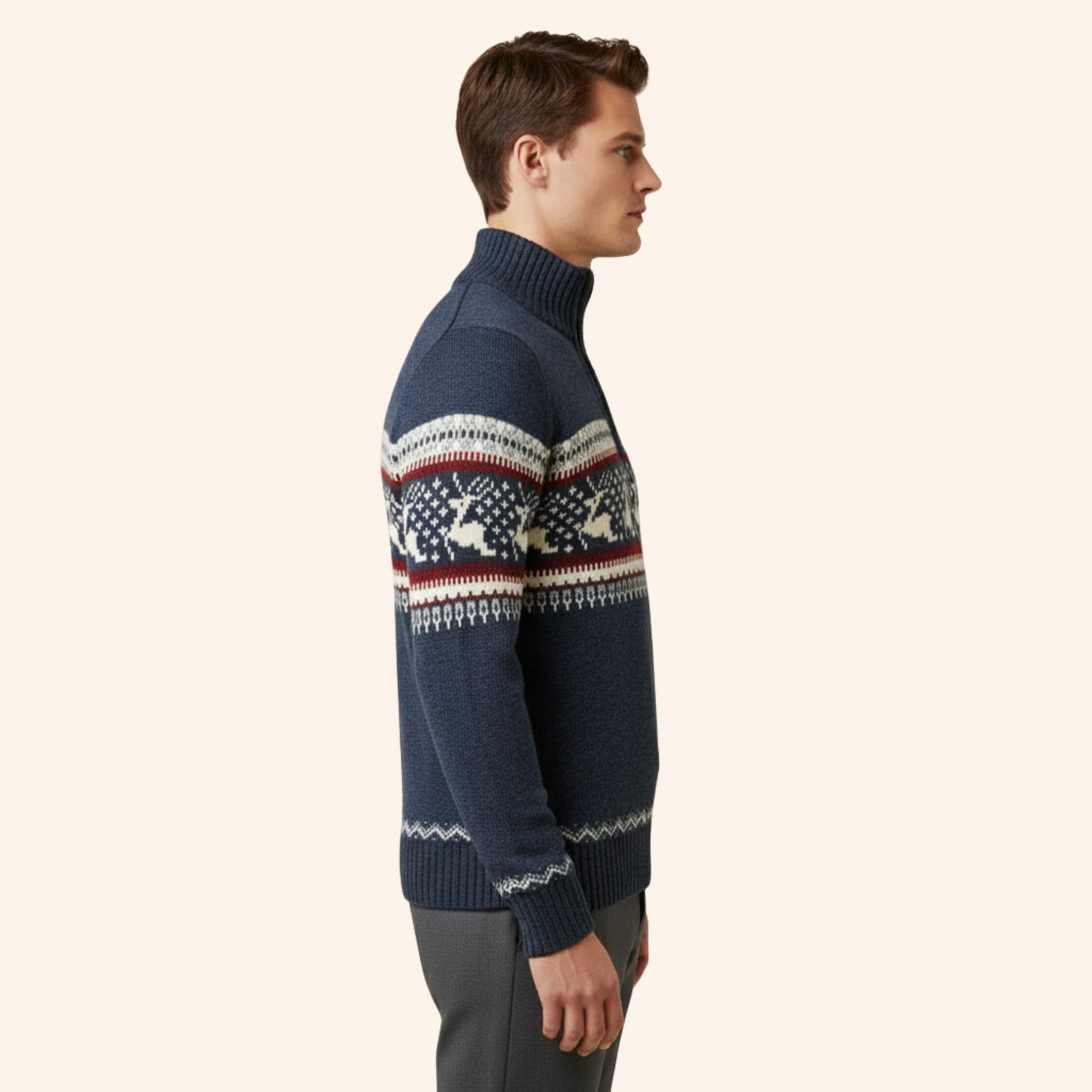 Frank | Weicher festlicher Winterpullover