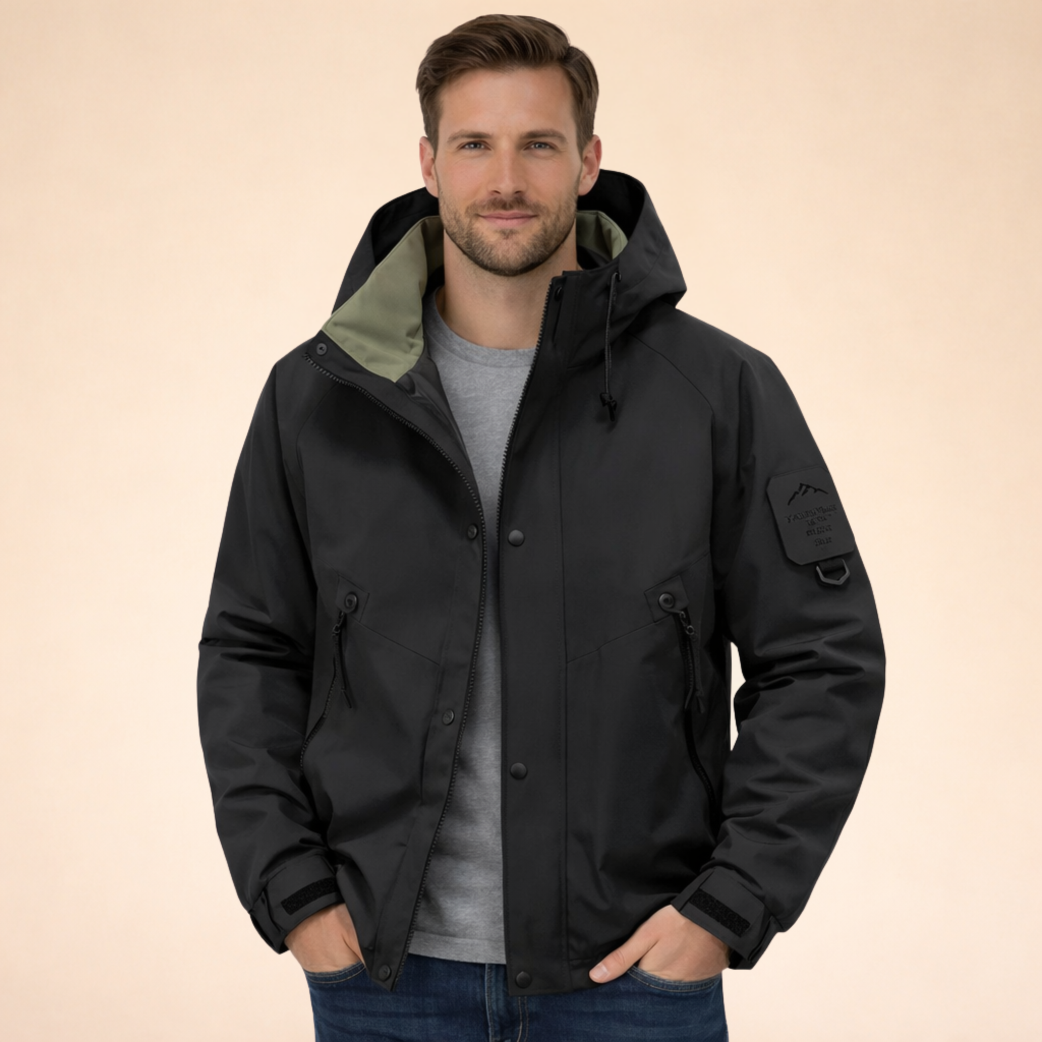 David | Stilvolle Unisex Skijacke mit Kapuze