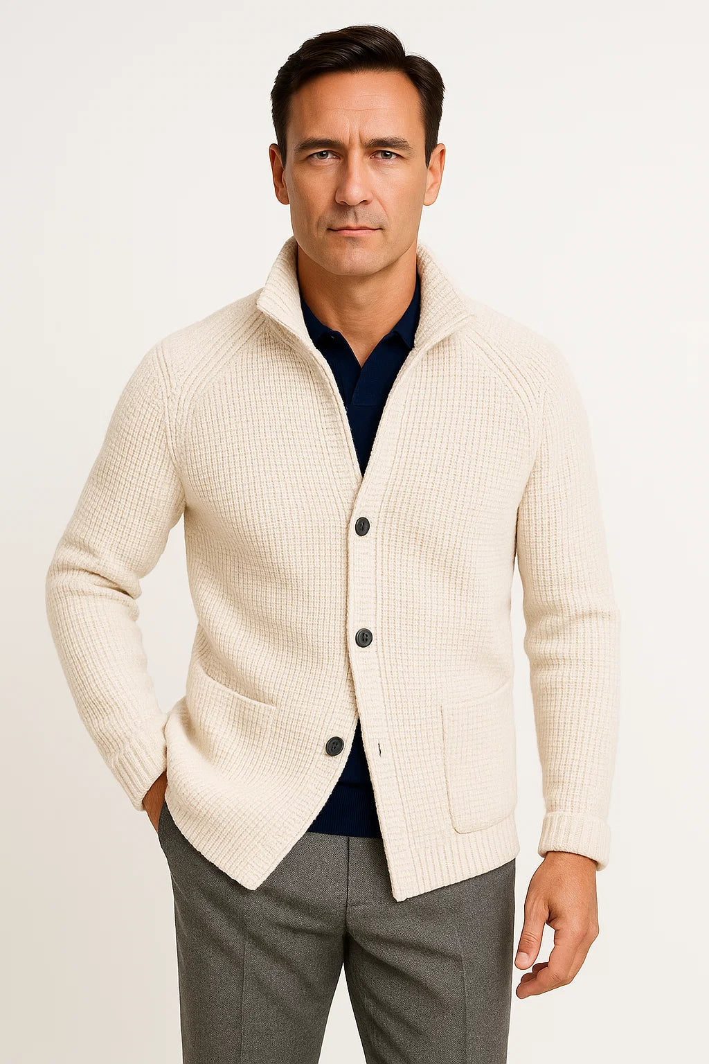 Max | Bequeme Strickjacke aus Wolle